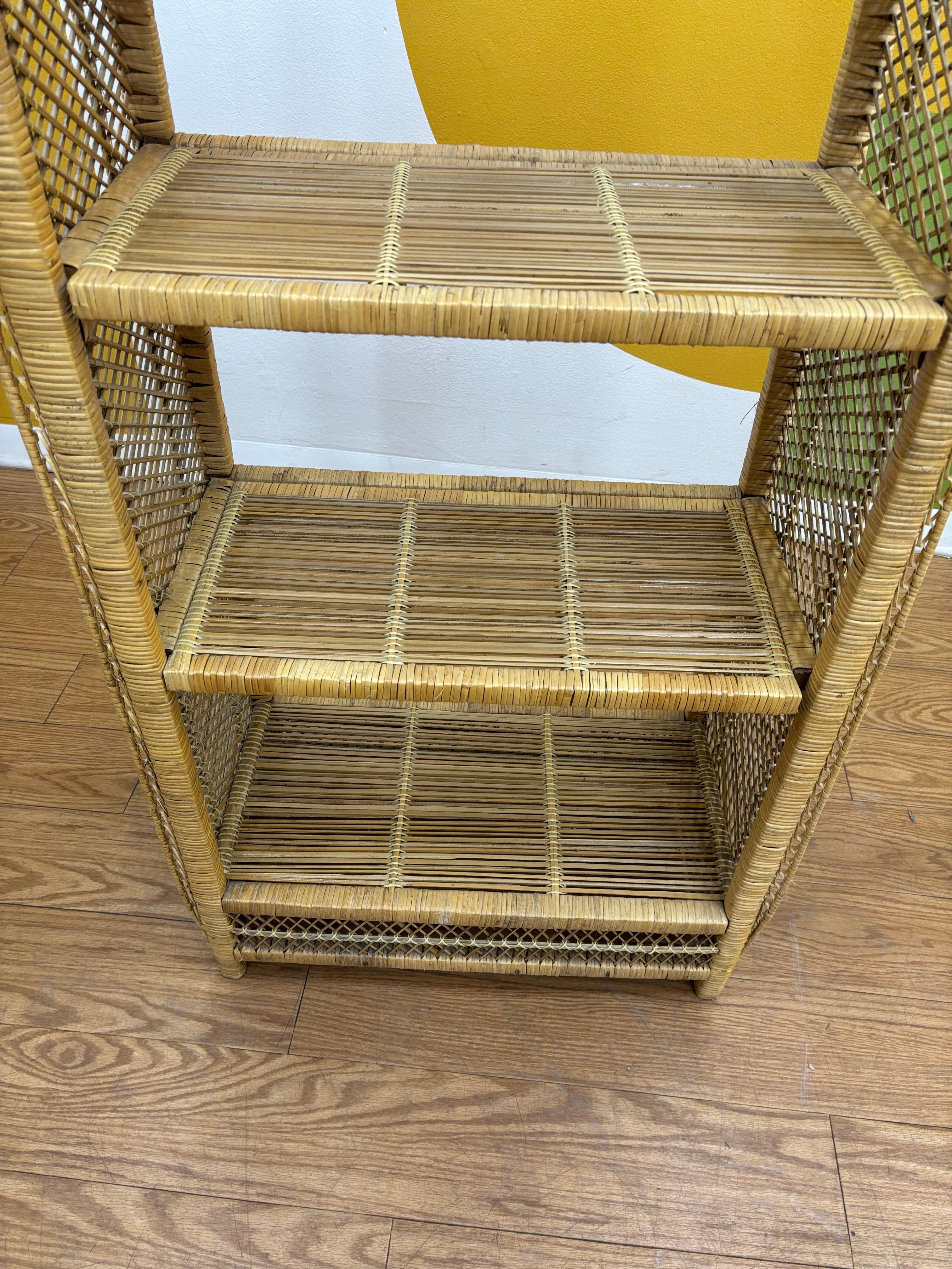 Arched Wicker Shelf