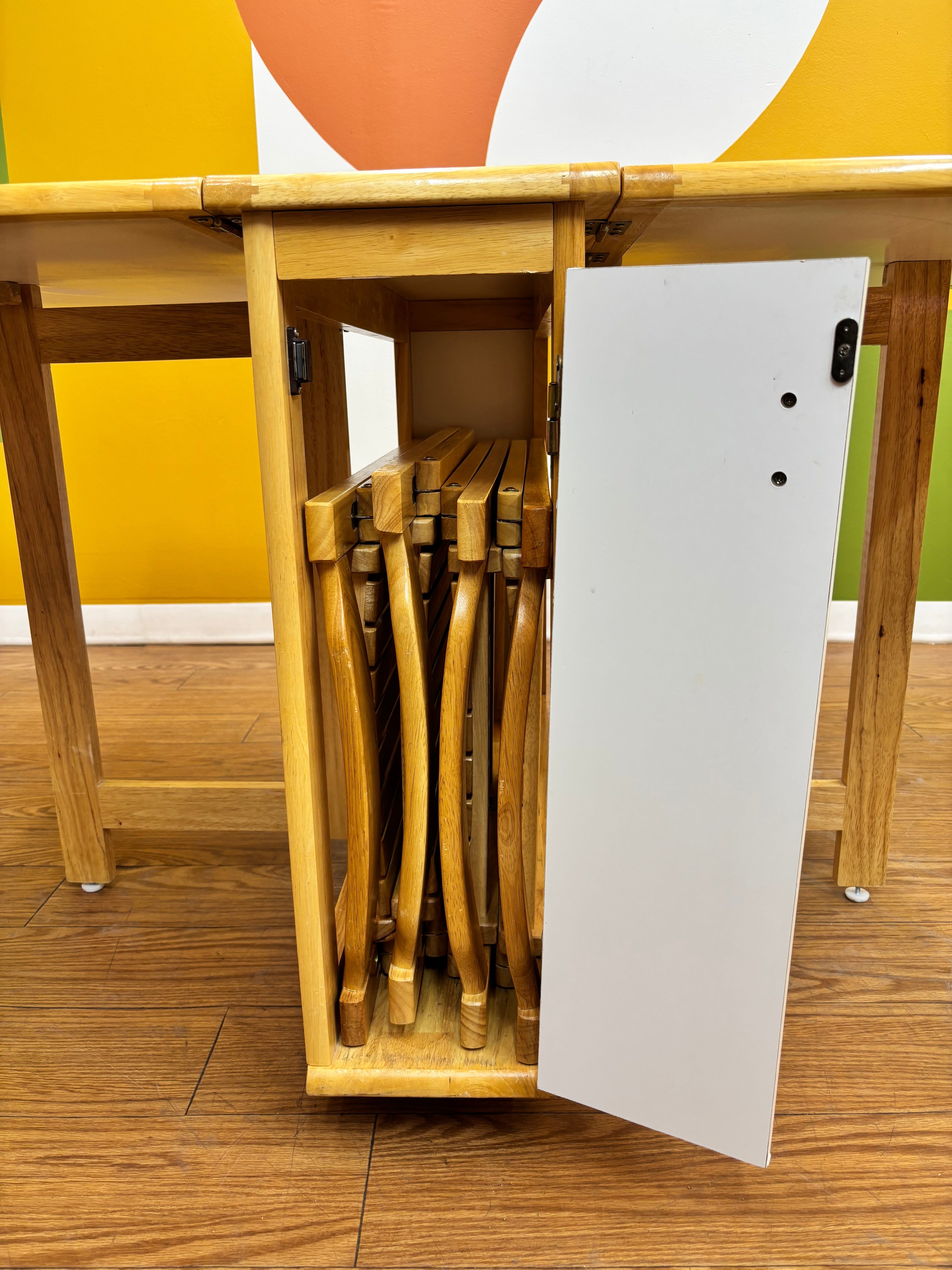 Drop Leaf Folding Dining Set