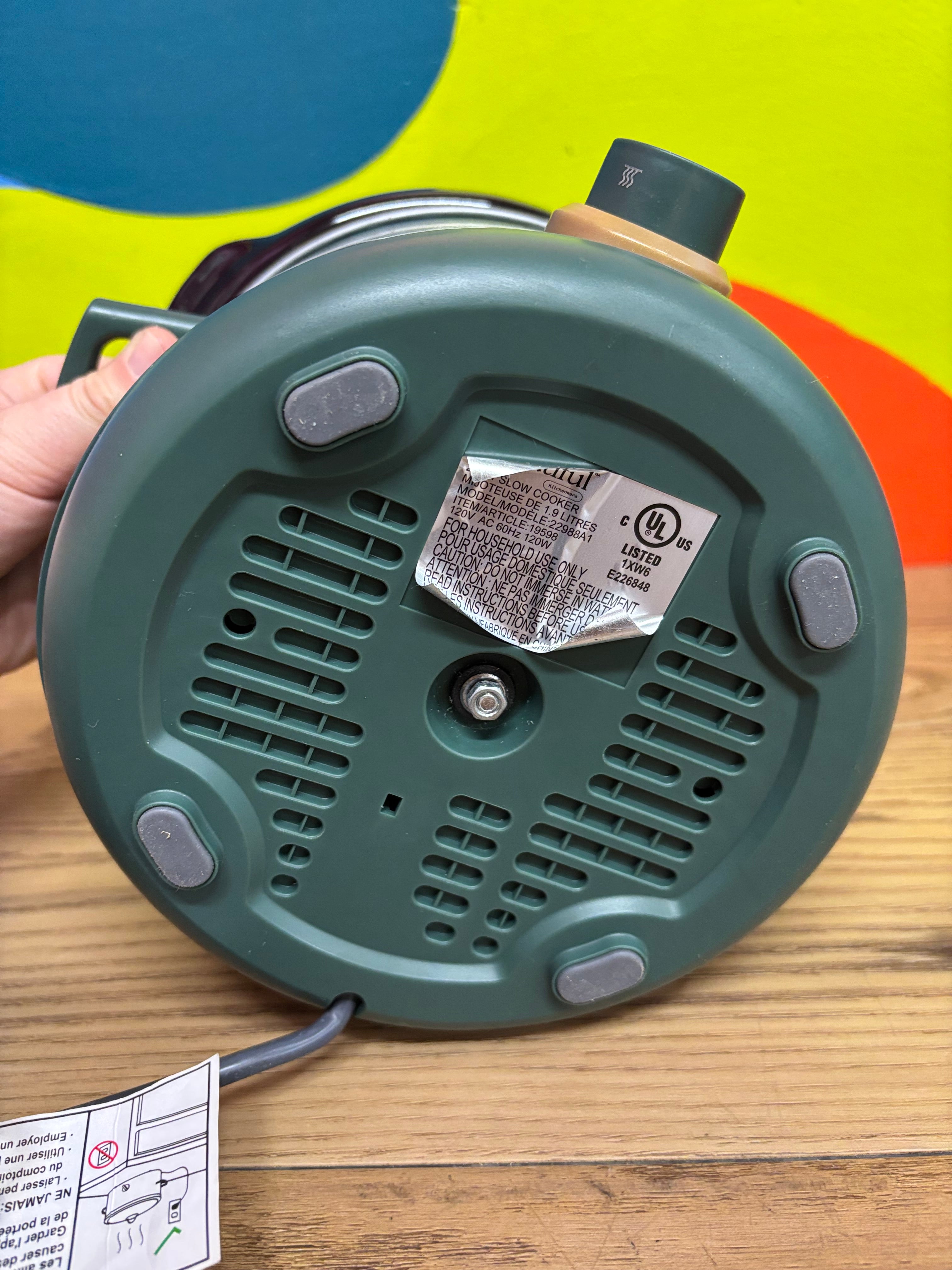 Beautiful by Drew Barrymore Green 2Qt Slow Cooker