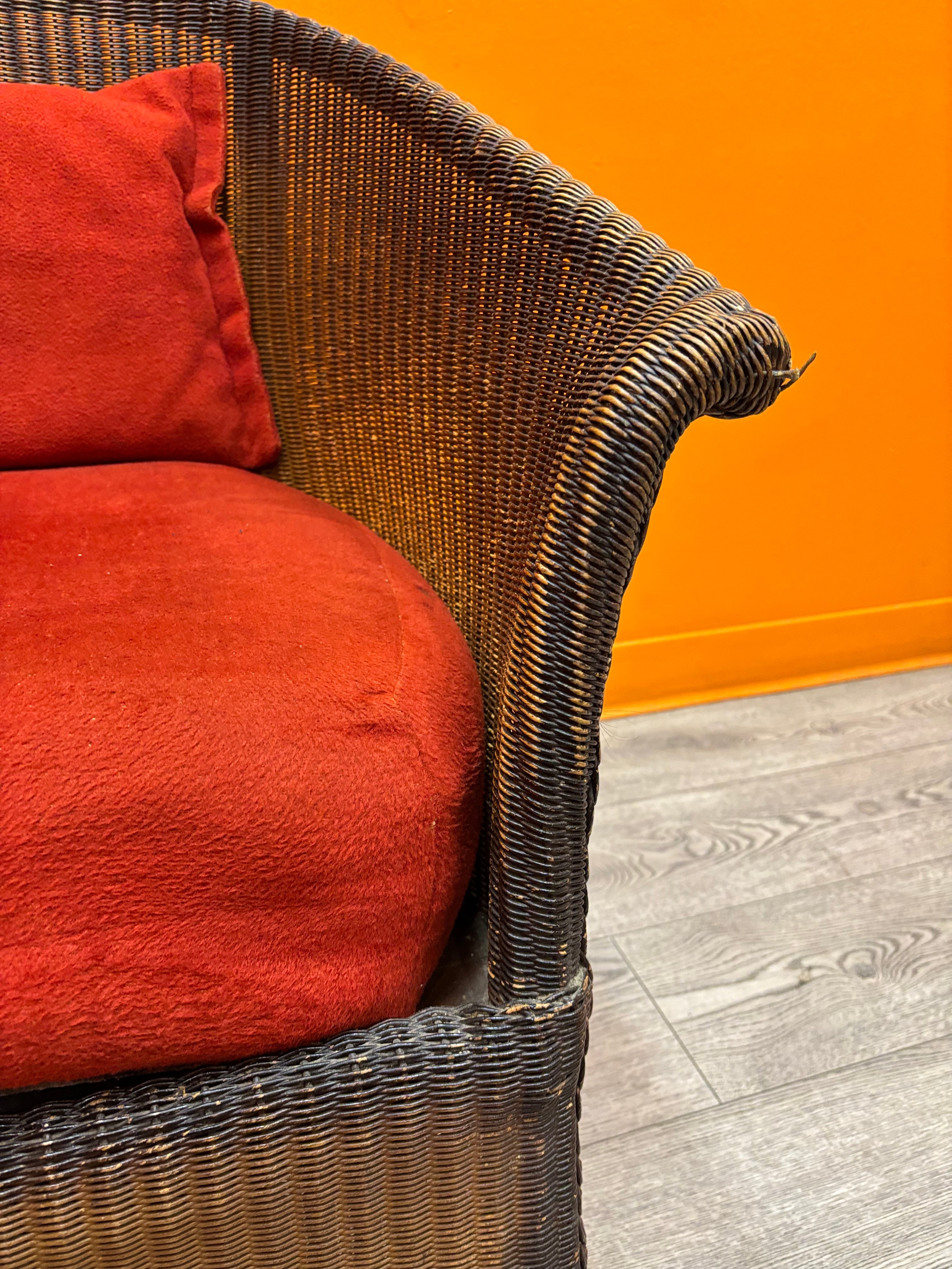Wicker Rocking Chair with Cushion