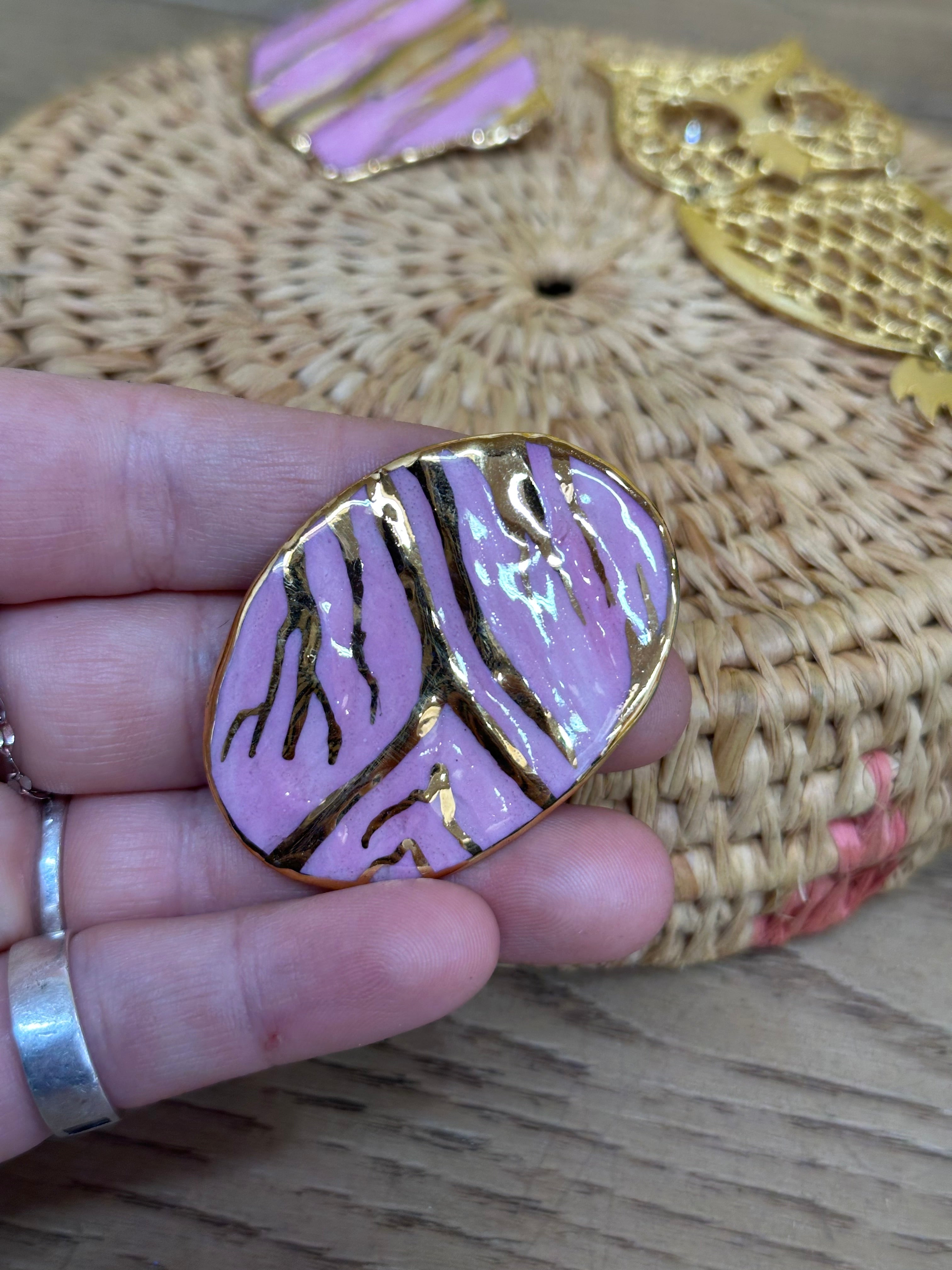 Bundle of Gold Tone Brooches