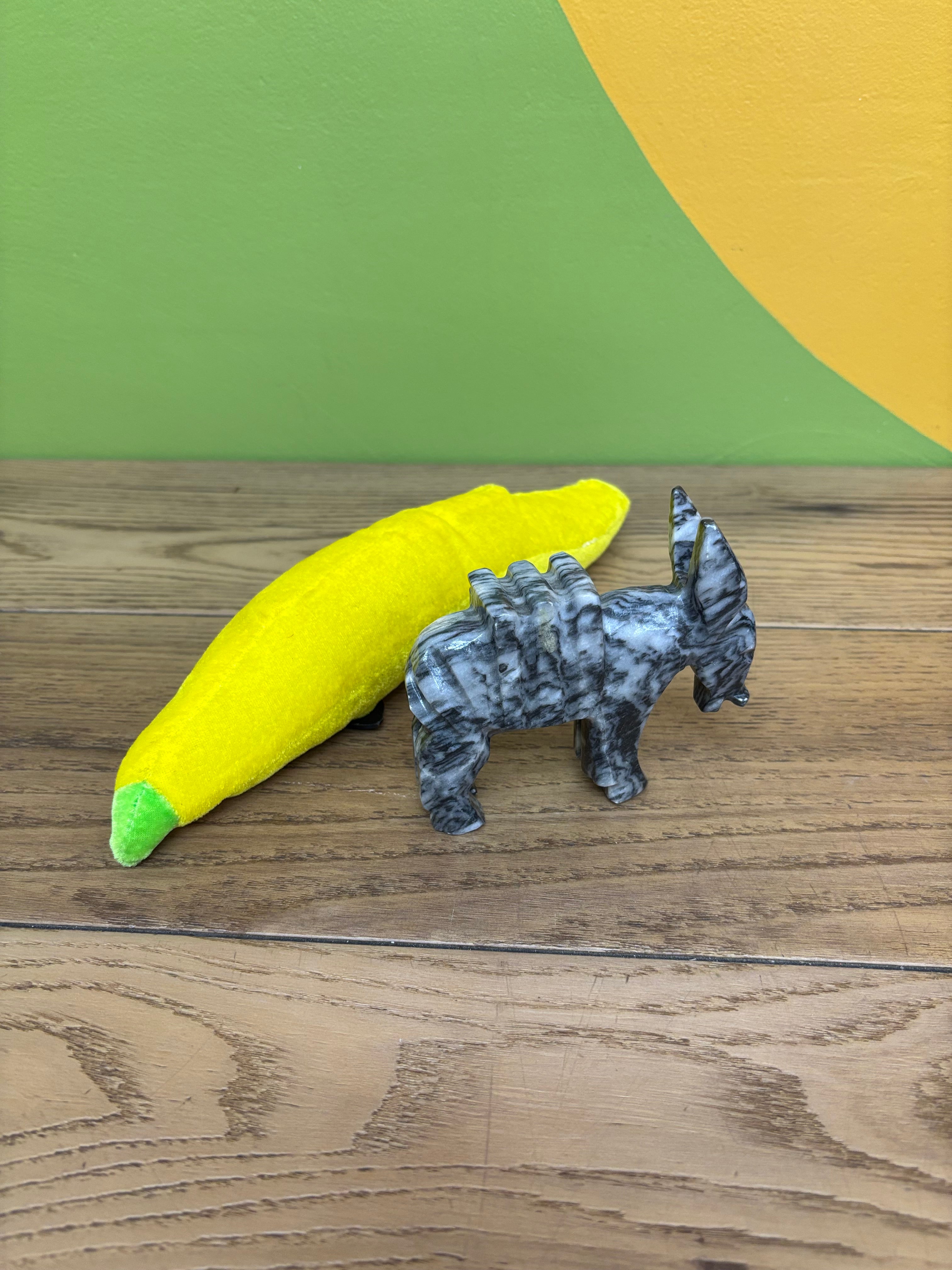 Stone Donkey Figurine