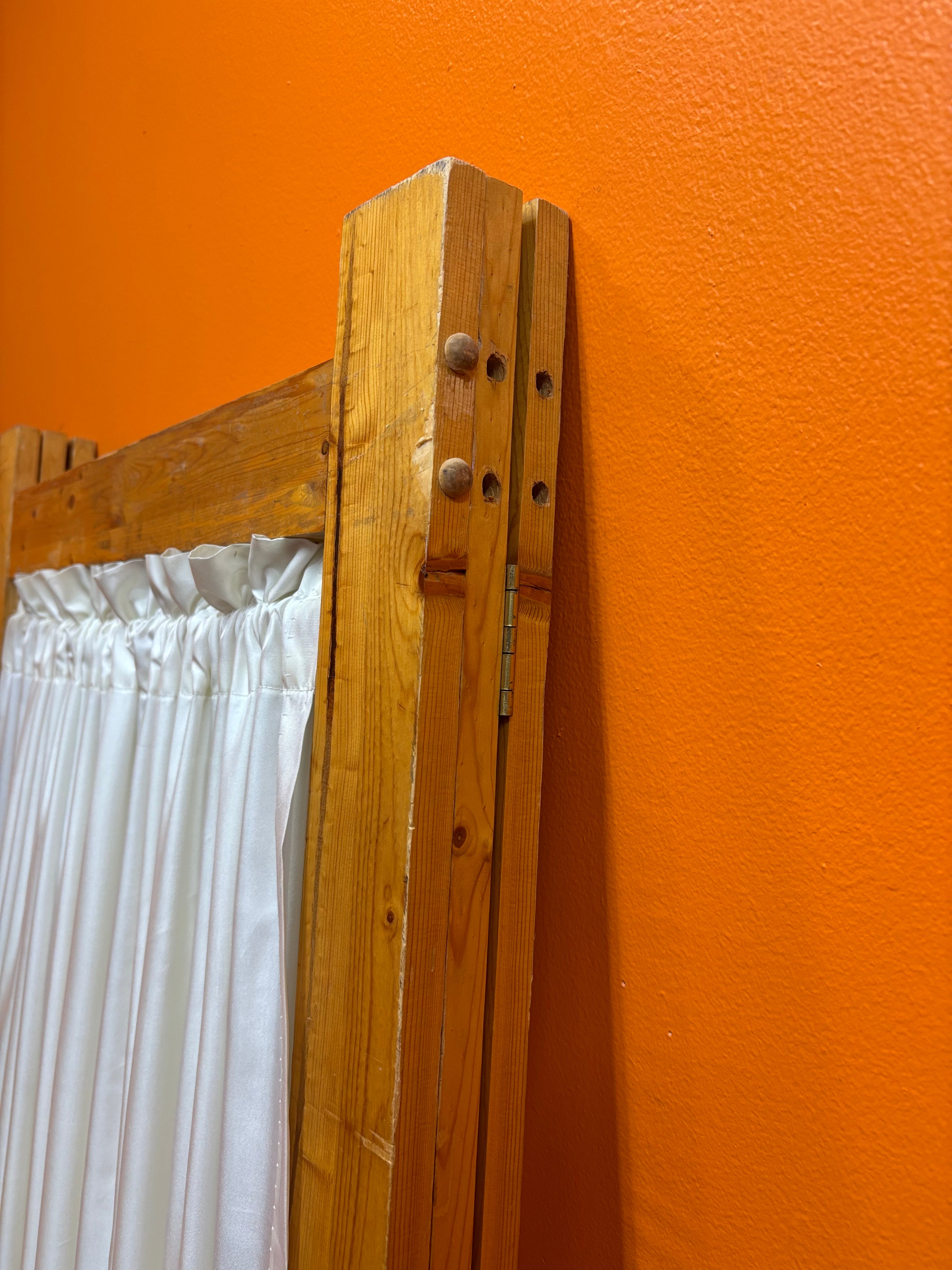 Wood & Fabric Room Divider