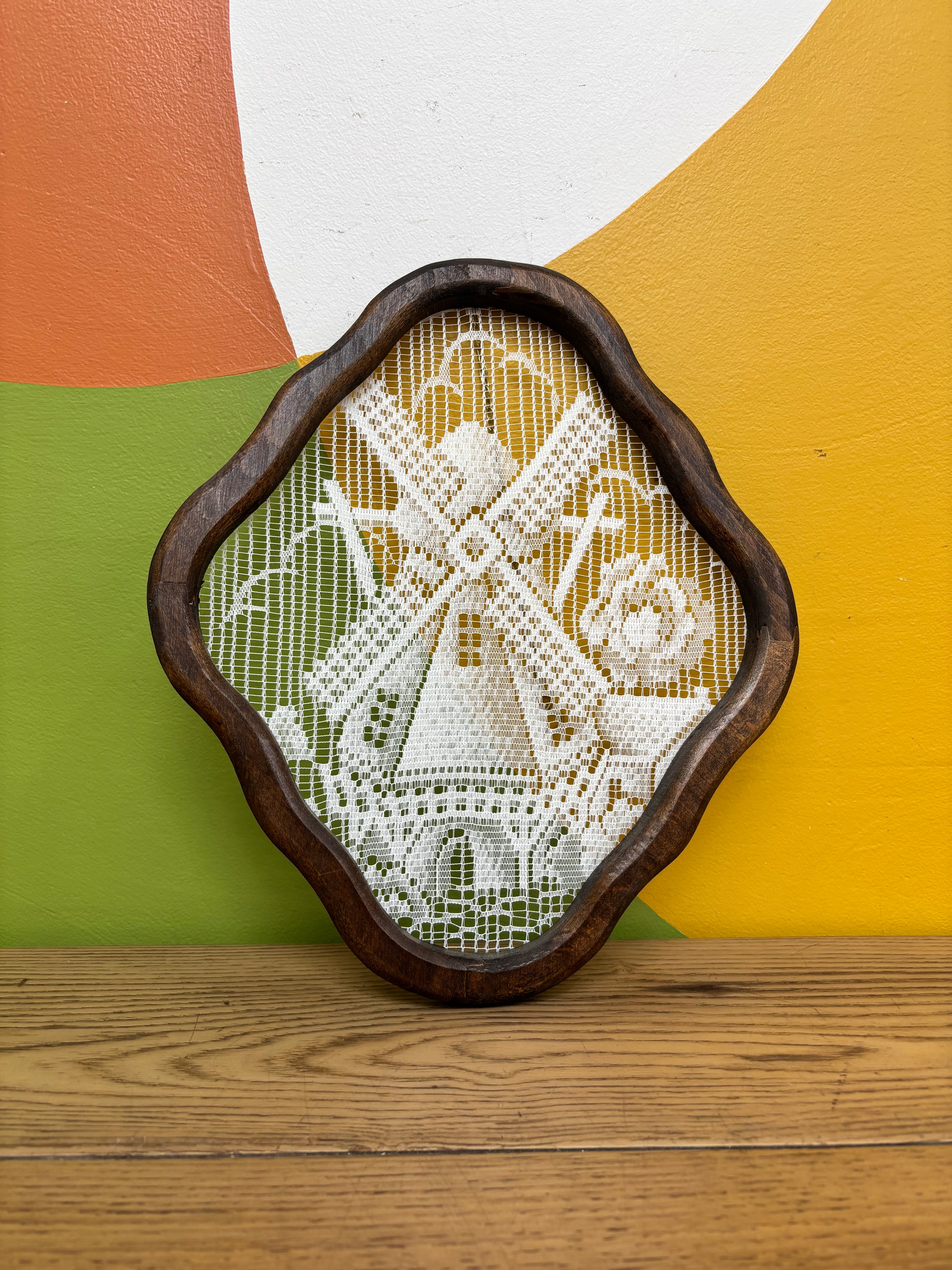 Framed Laced Windmill Art