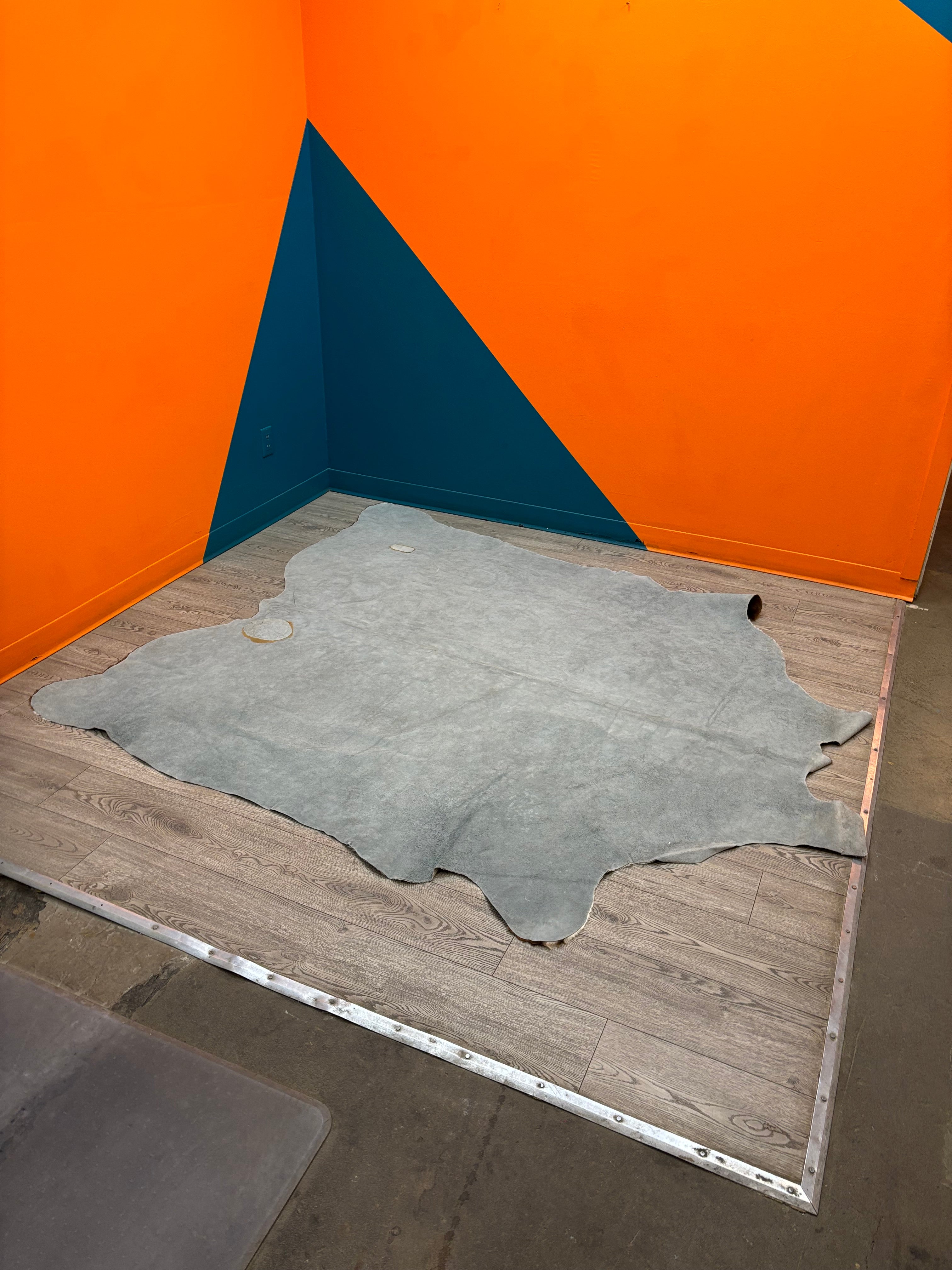 Brown & White Cowhide Rug