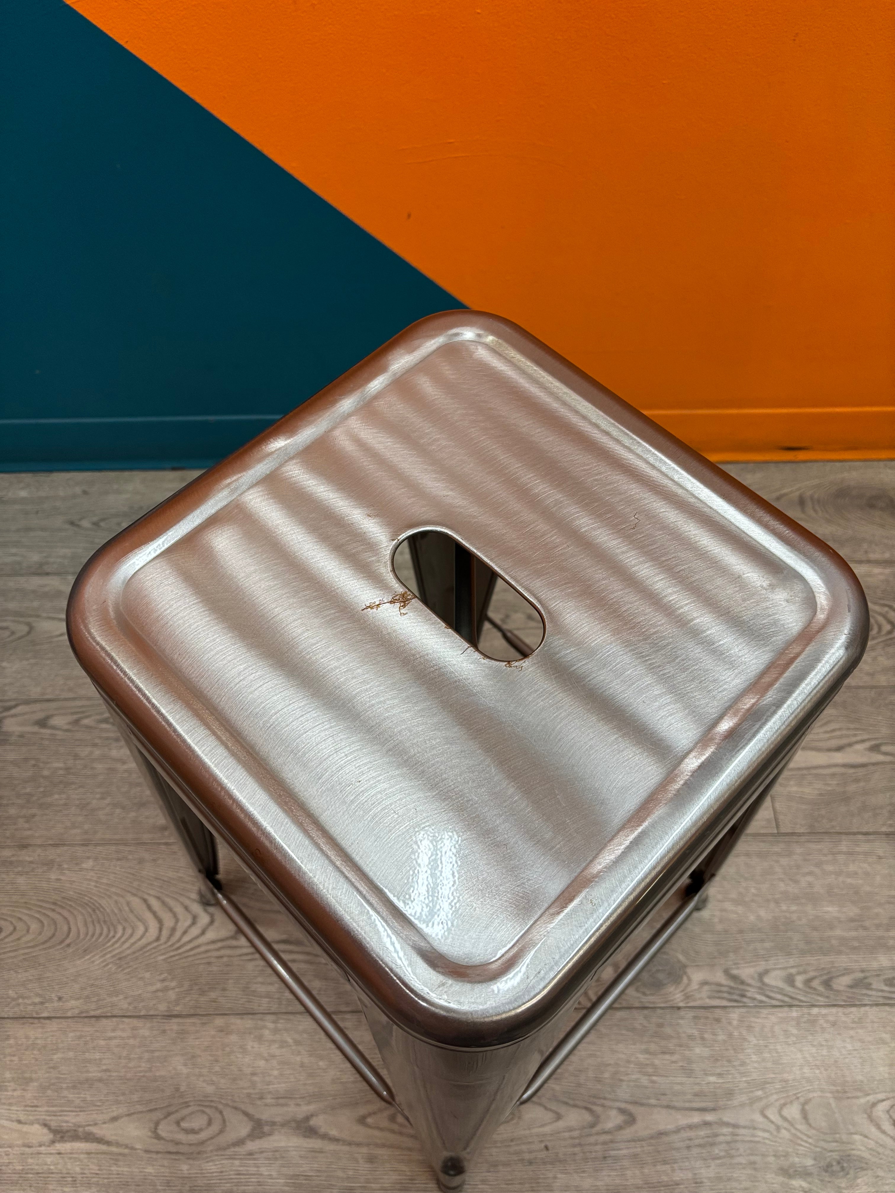 Grey Metal Stool (4 available)