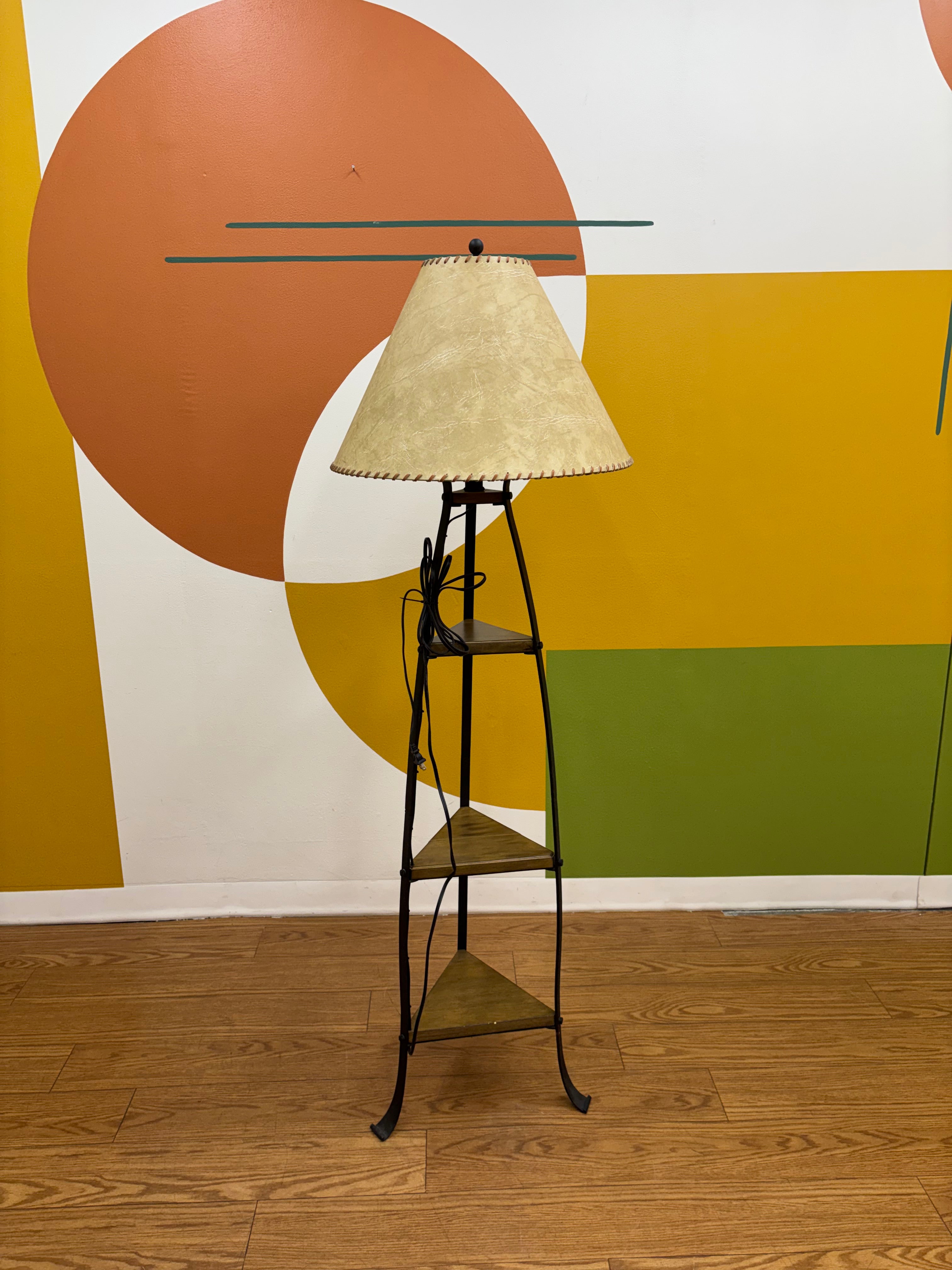 3 Tier Shelf Floor Lamp