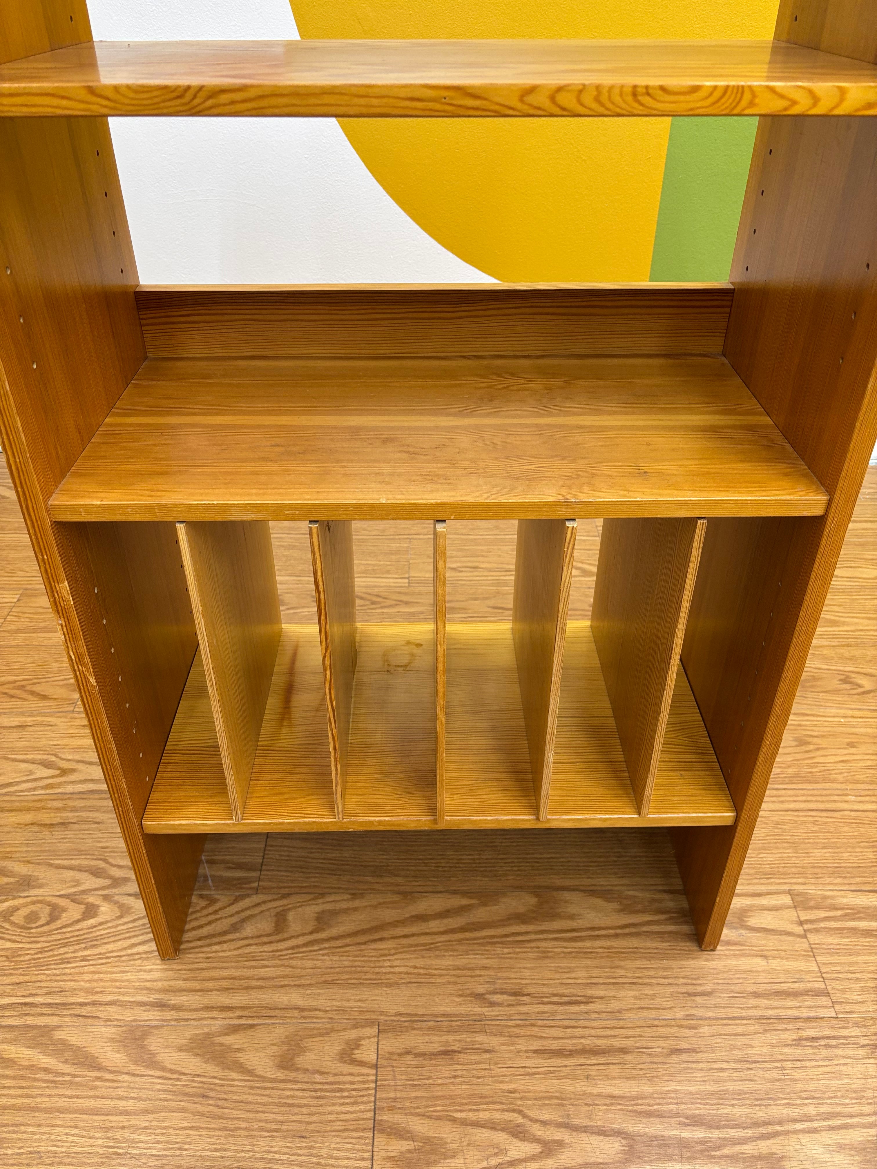 Wood Record Cabinet