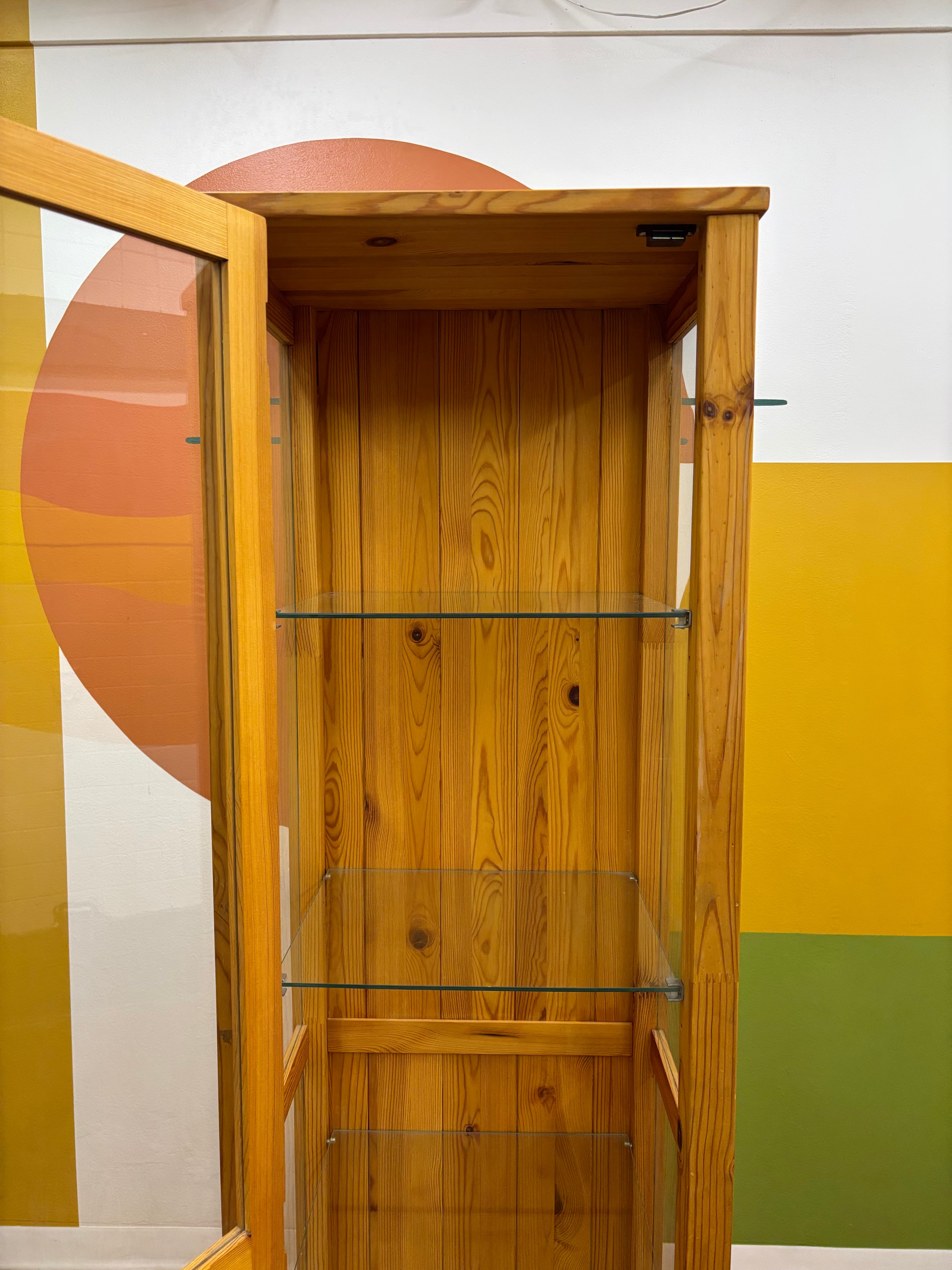 IKEA Wood & Glass Cabinet