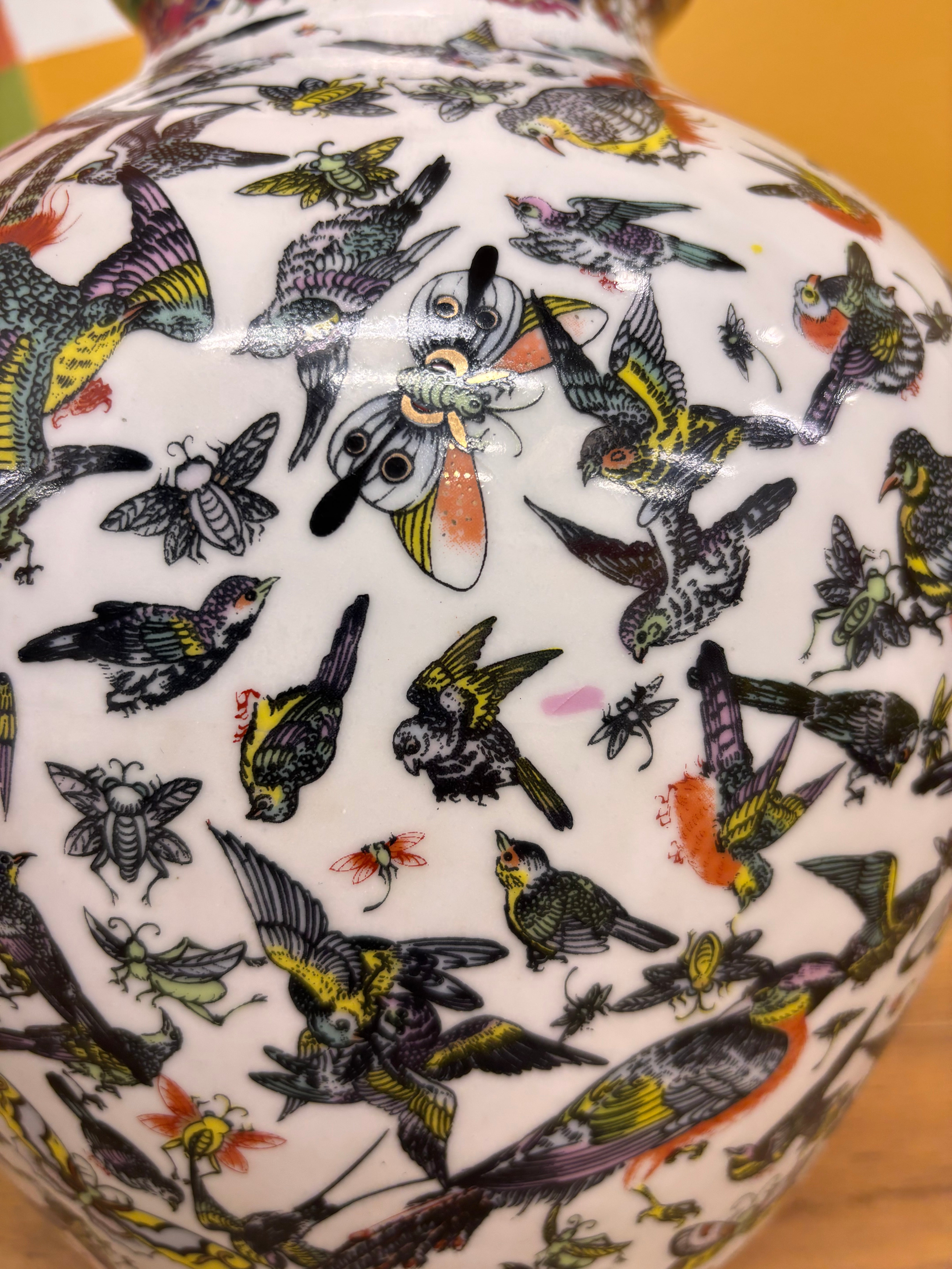 Large Bird Vase