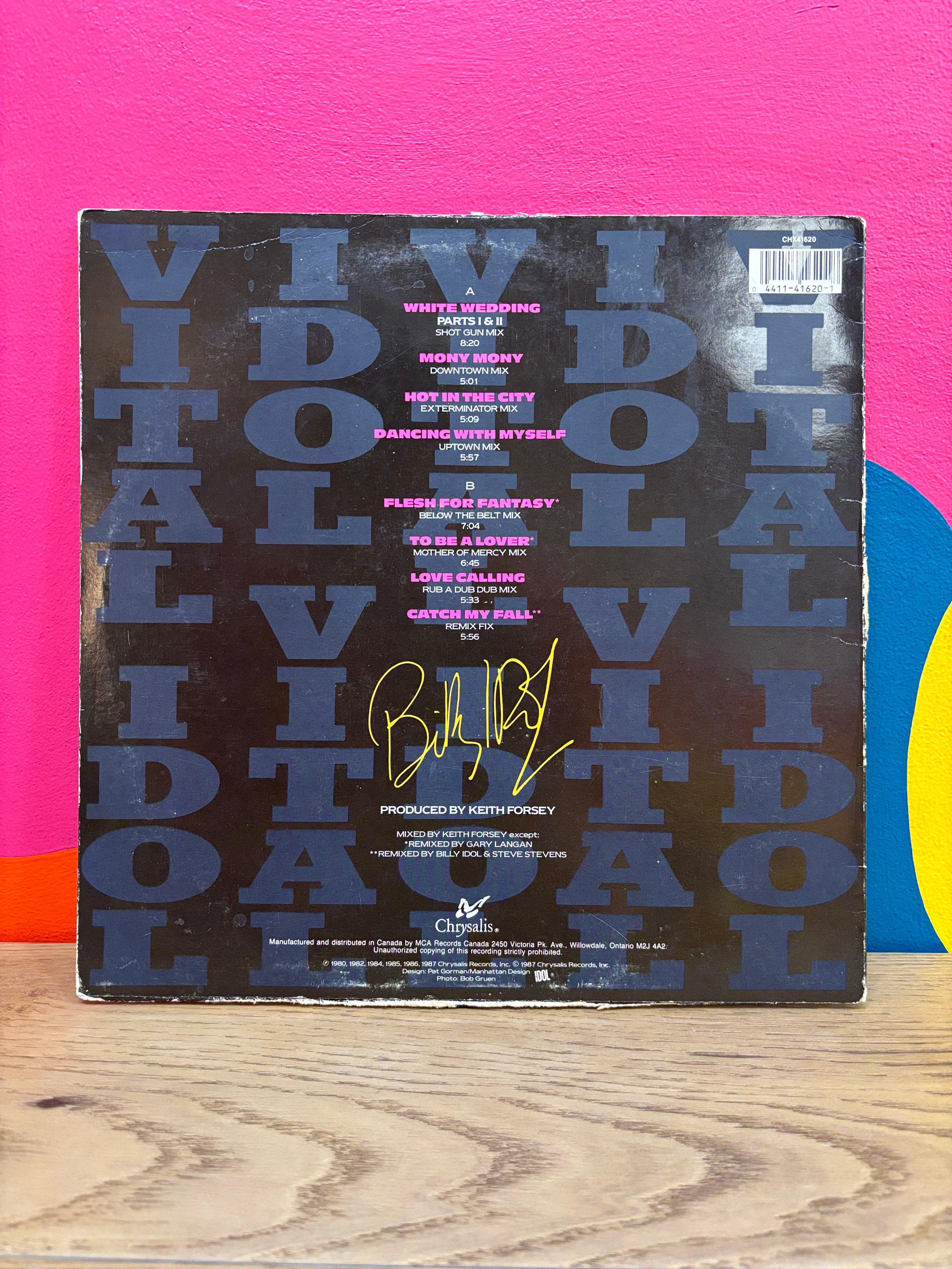 Billy Idol "Vita Idol" Vinyl