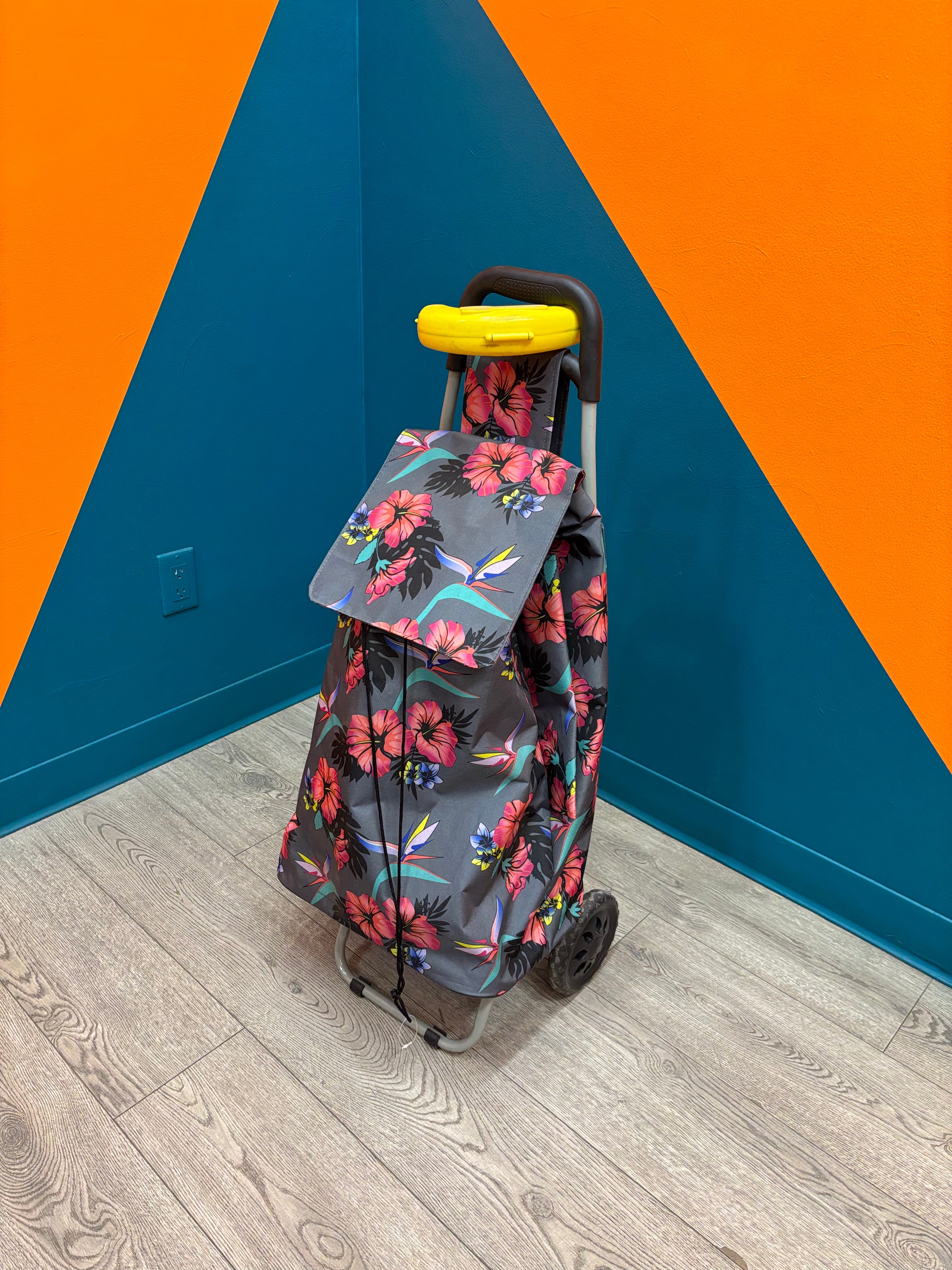 Floral Trolley Cart