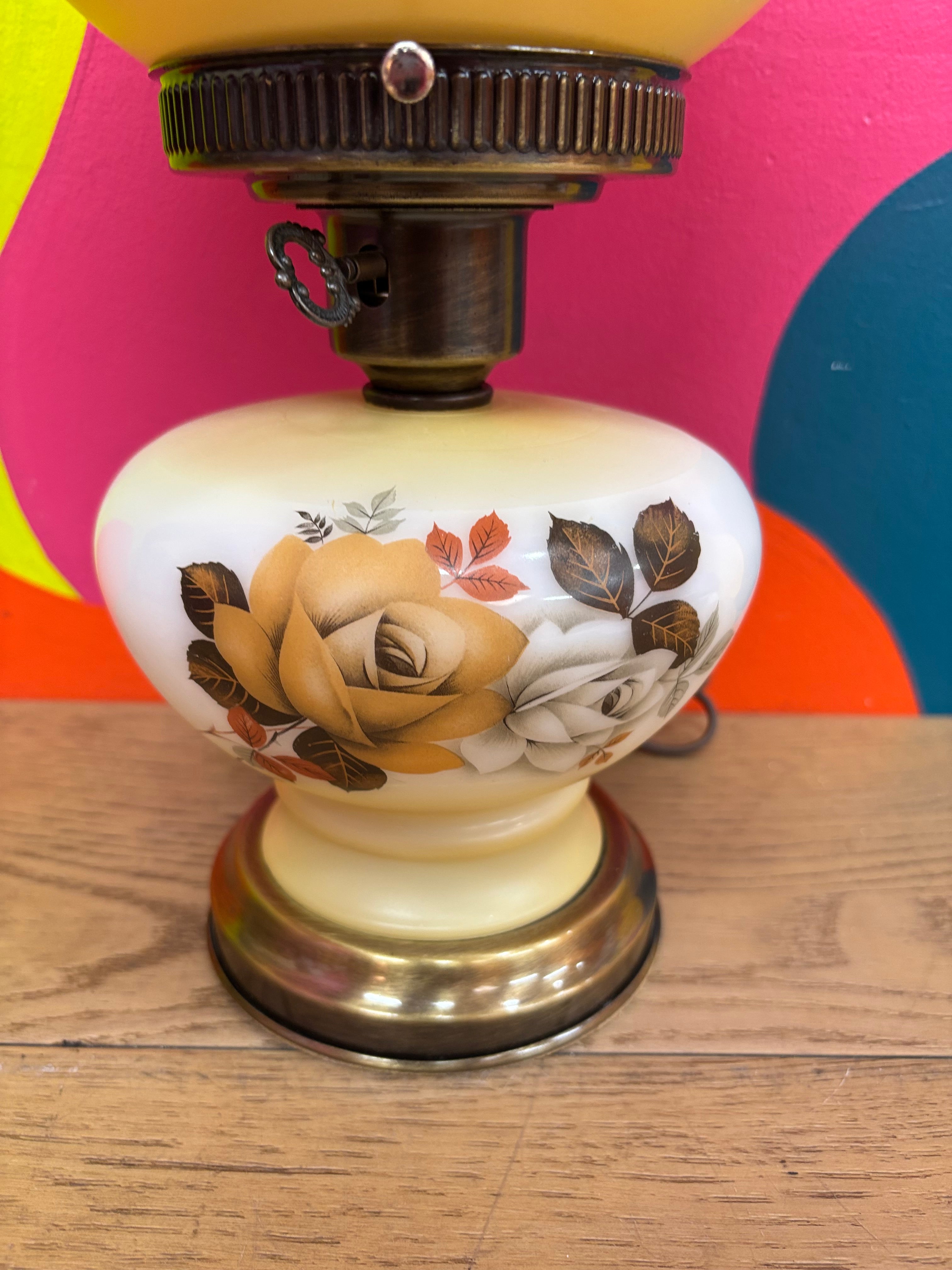 Floral Hurricane Lamp #2