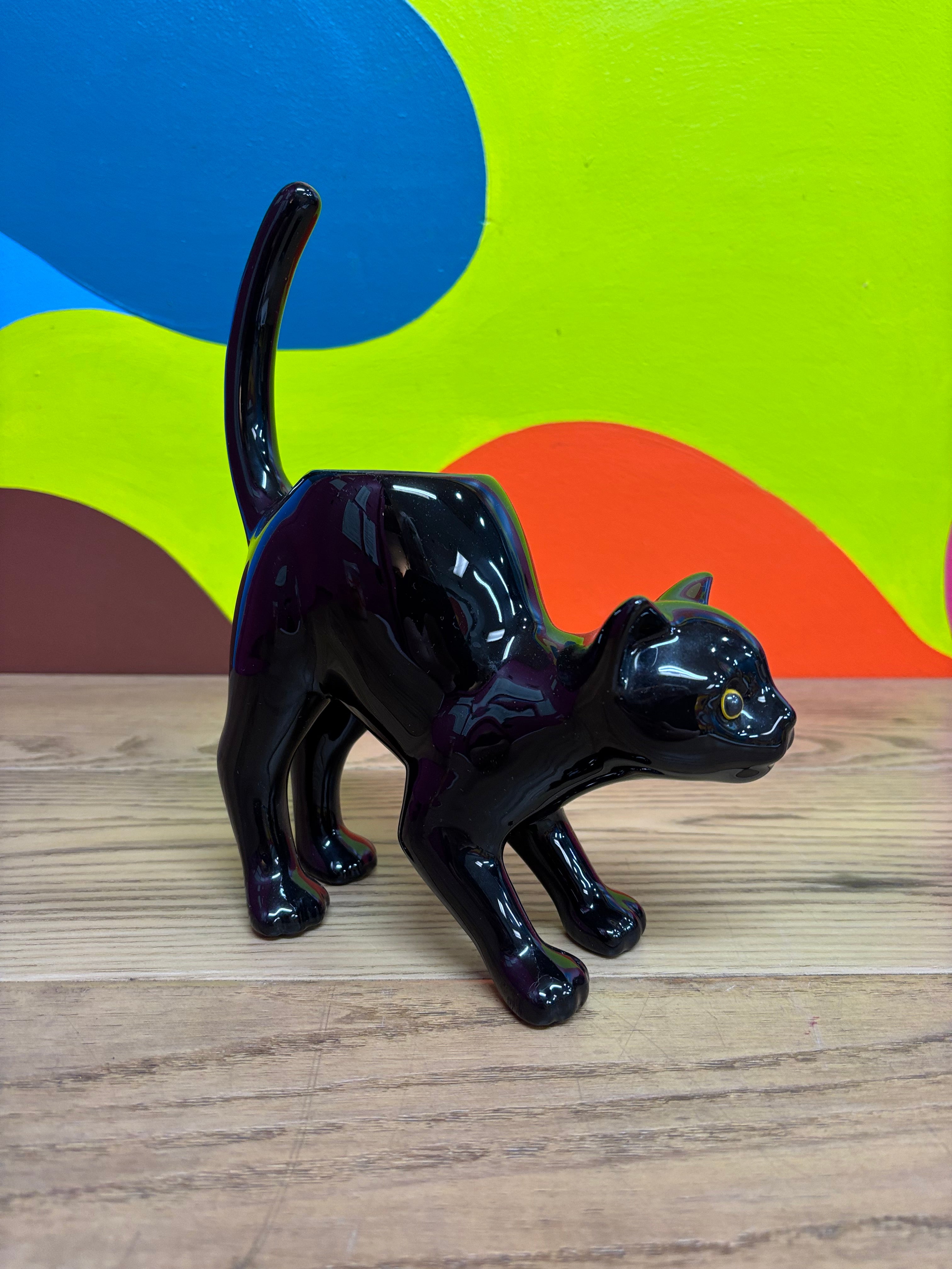 Black Cat Candle Holder