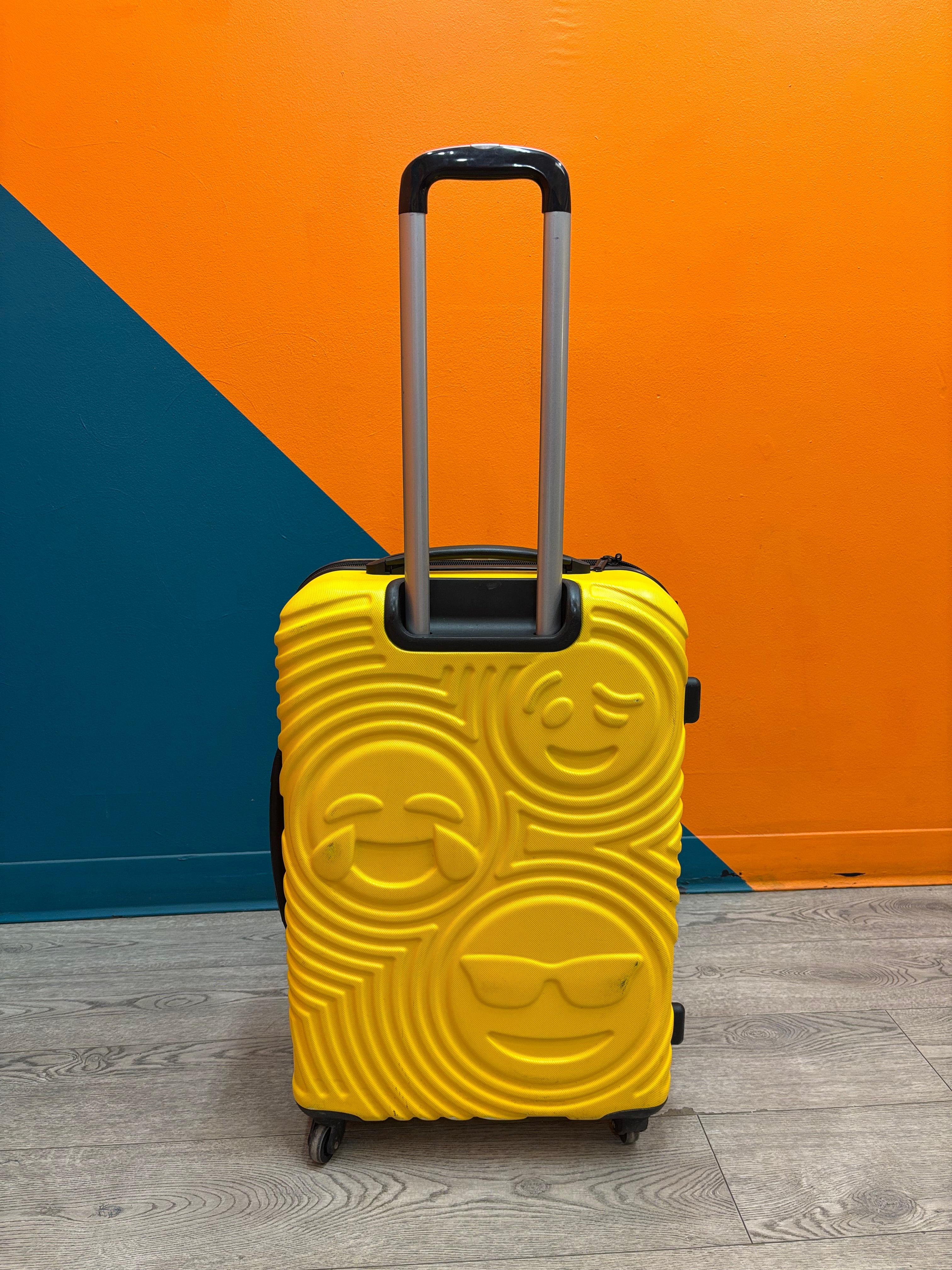 Yellow Emoji Hard Shell Luggage
