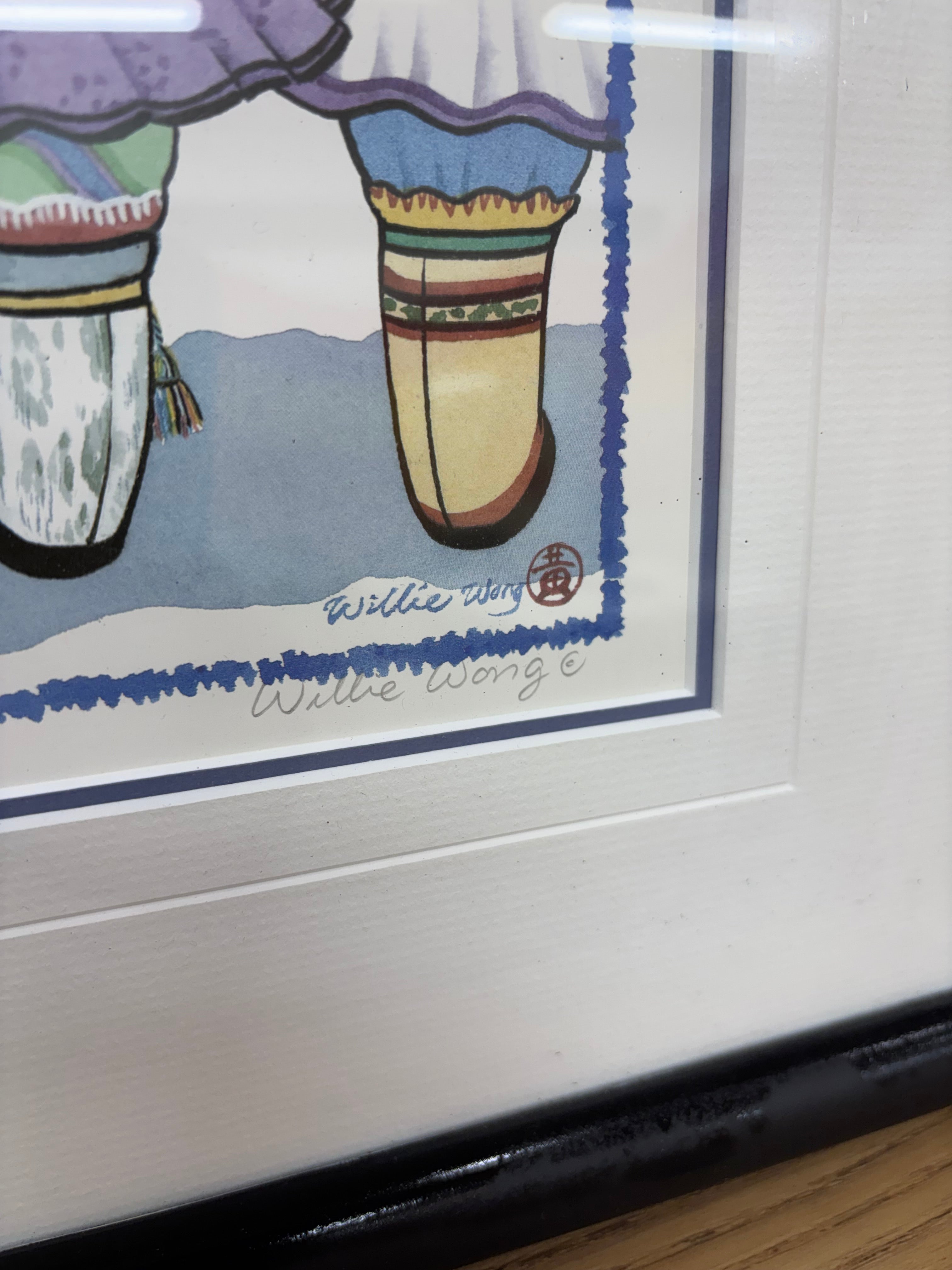 Beautiful Mothers Framed Print by Willie Wong