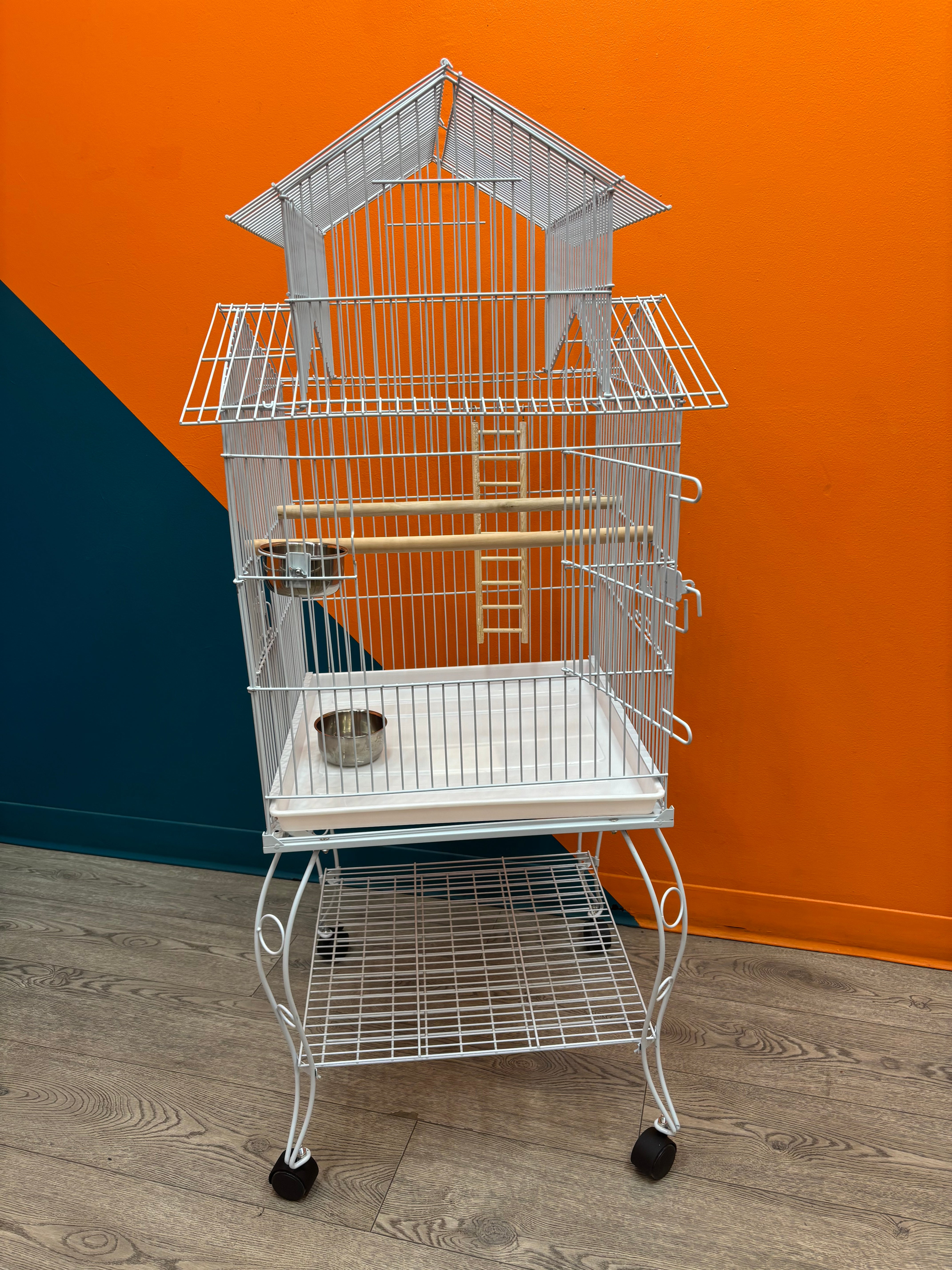 Large Bird Cage on Wheels