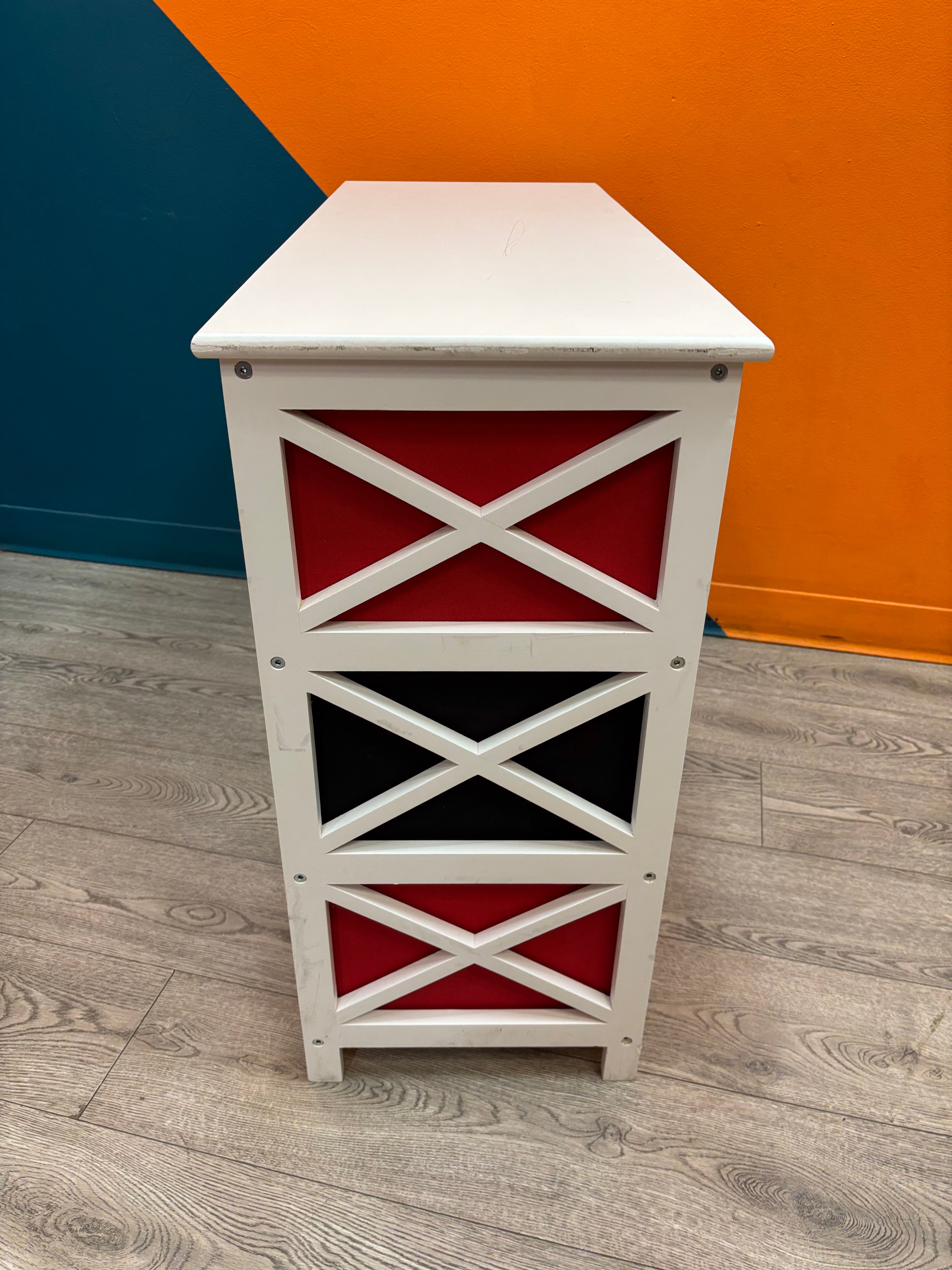 Black & Red Storage Shelves (2 available)