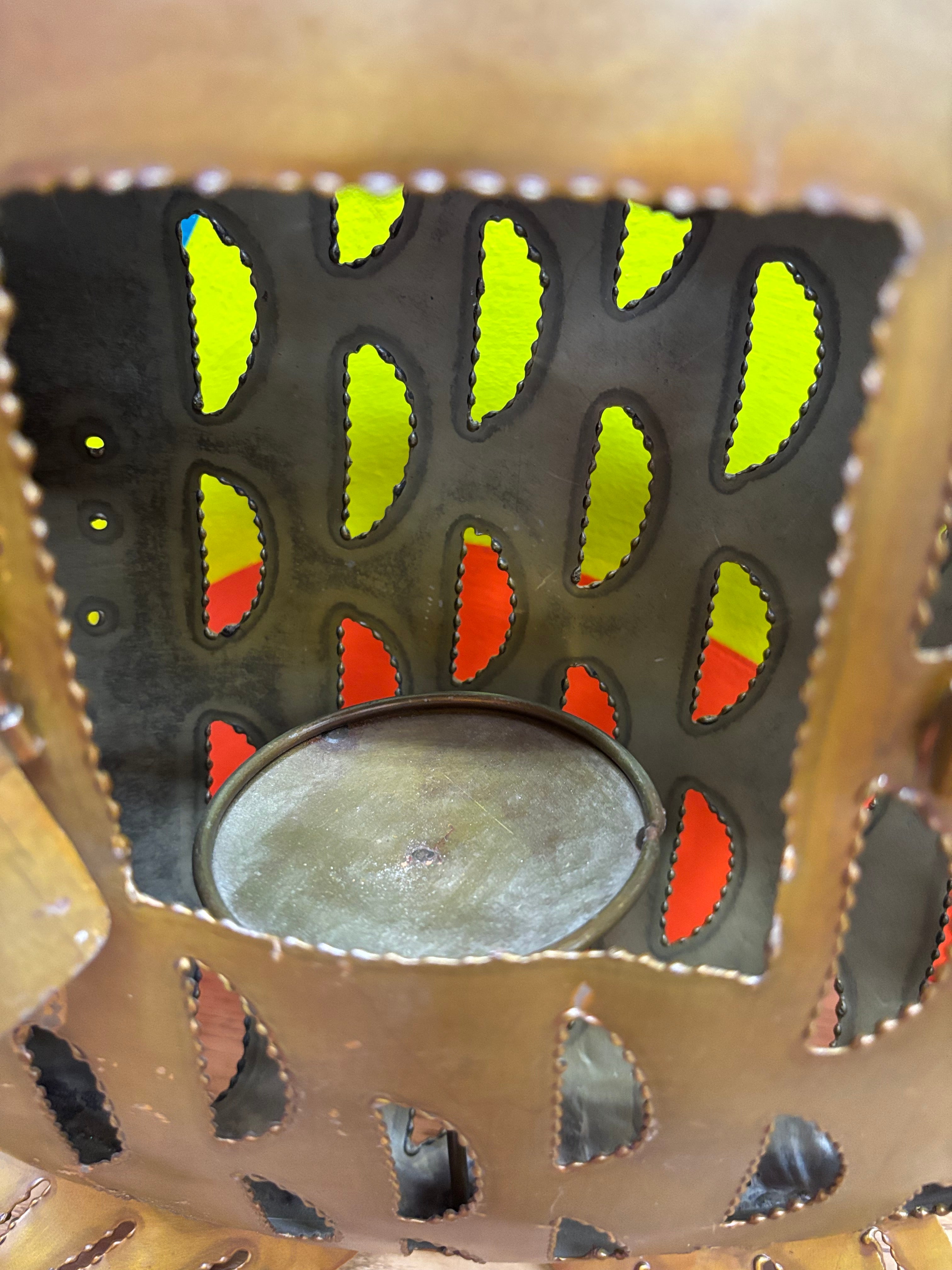 Large Metal Fish Candle Holder