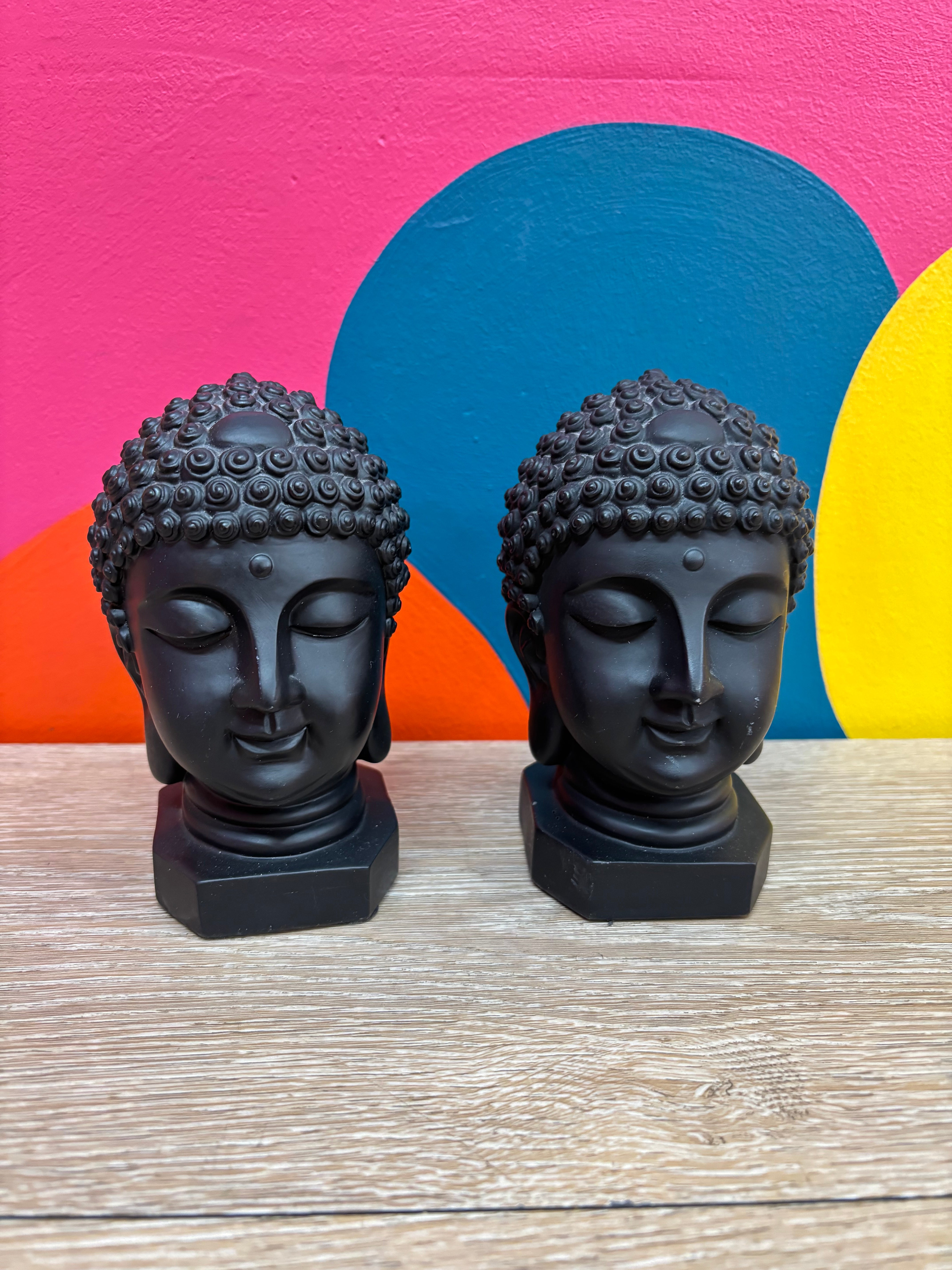 Buddha Head Bookends