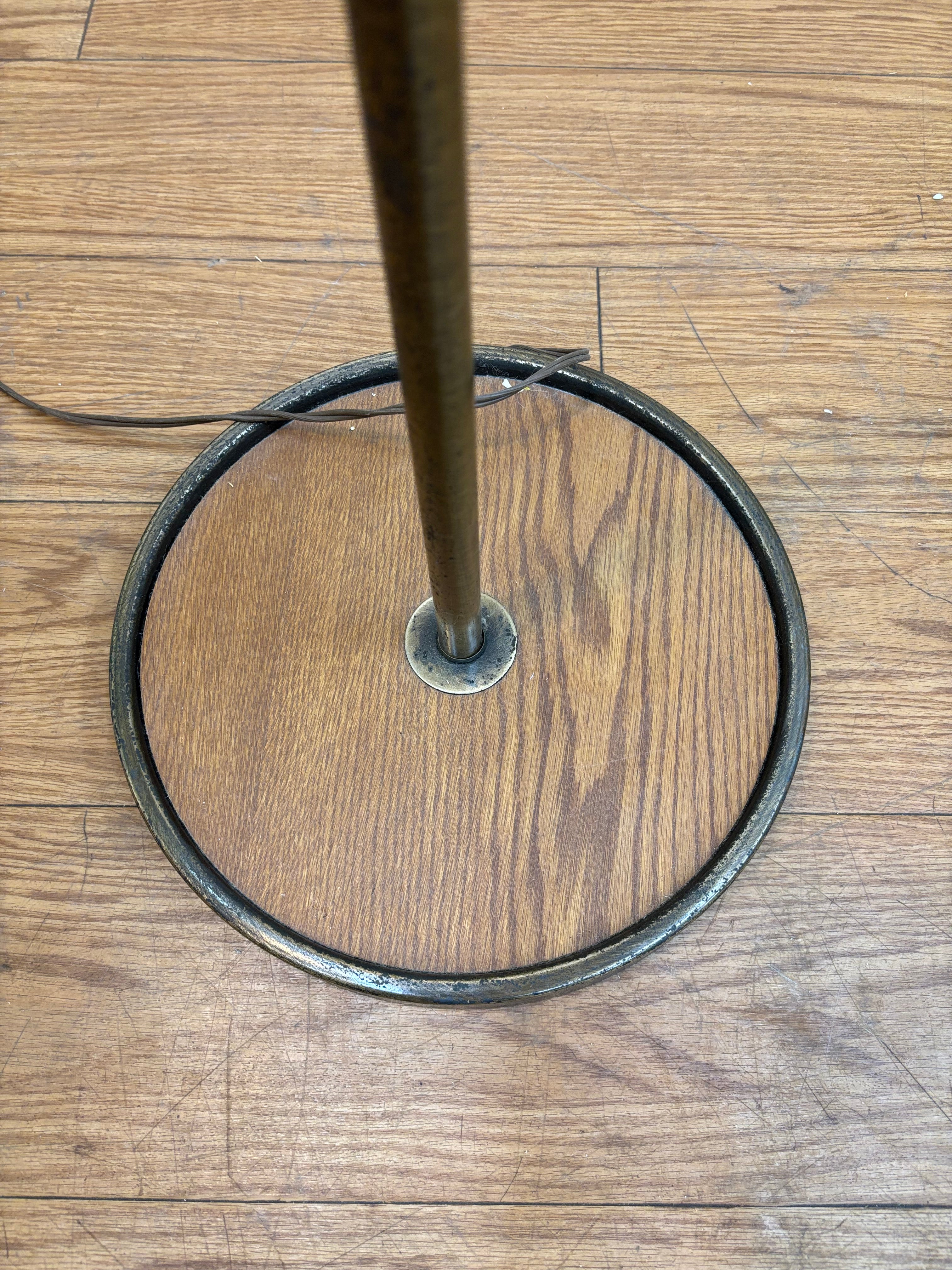 Wood & Metal Floor Lamp