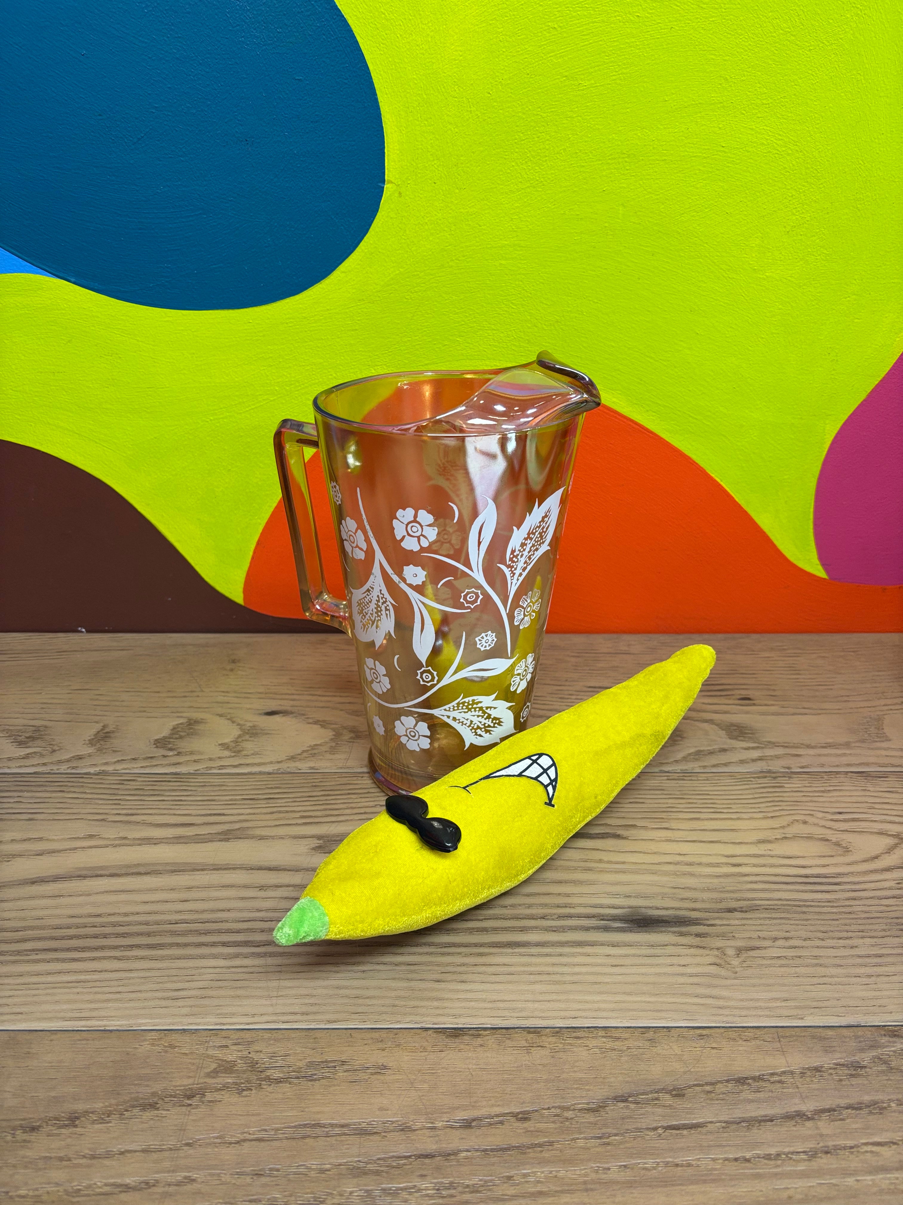 Iridescent Glass Pitcher