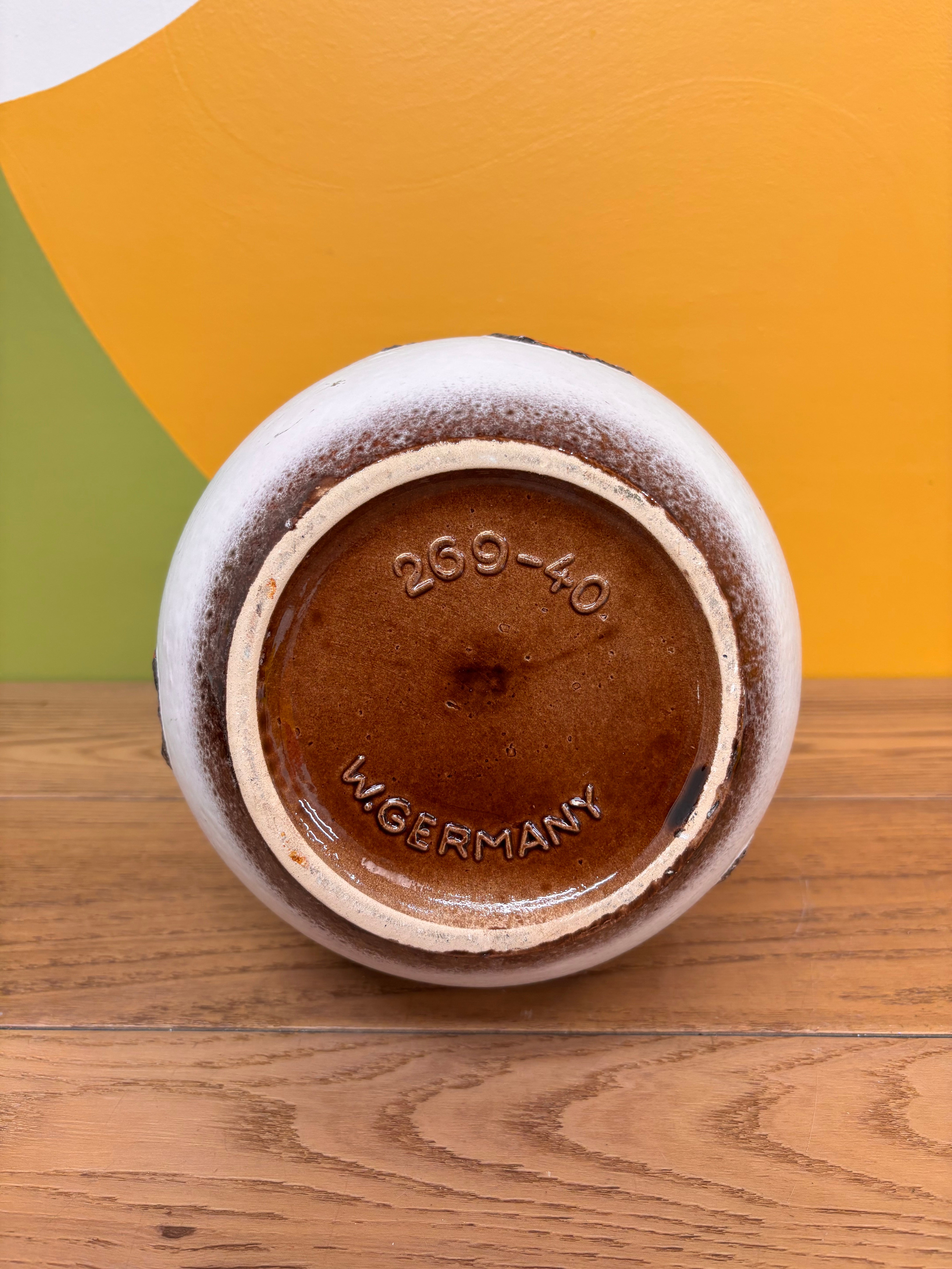 Large German Floral Vase