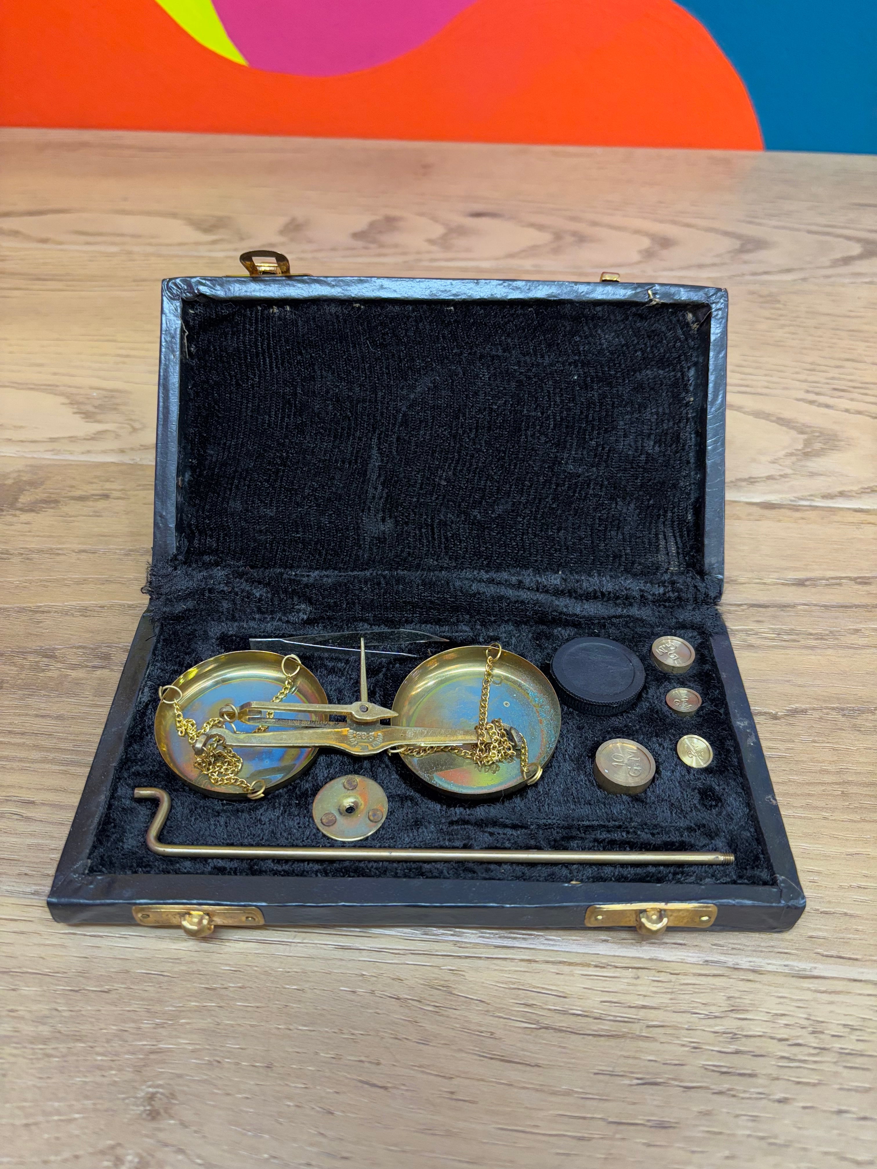 Brass Portable Balance Scale