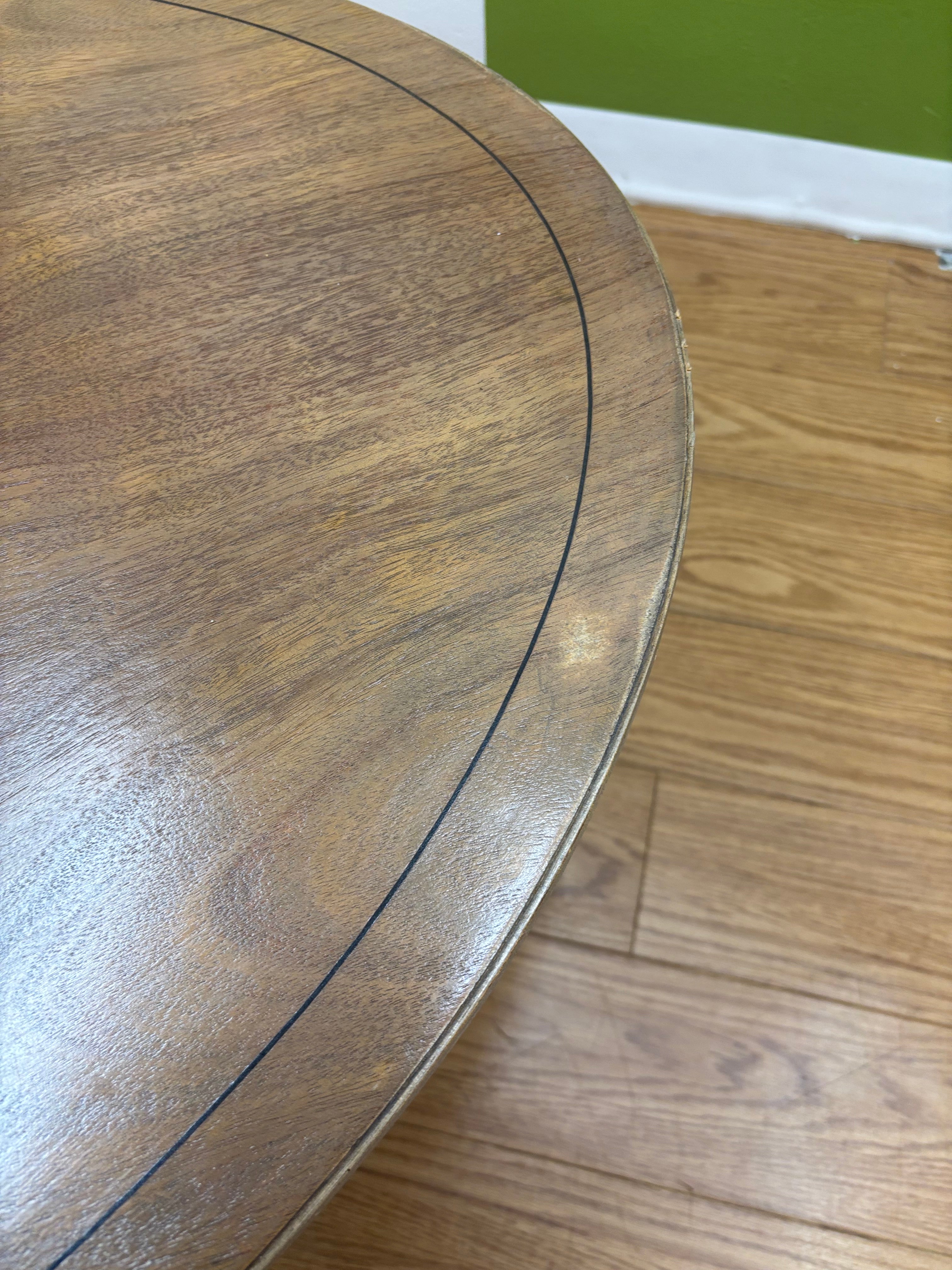 Wood Oval Coffee Table