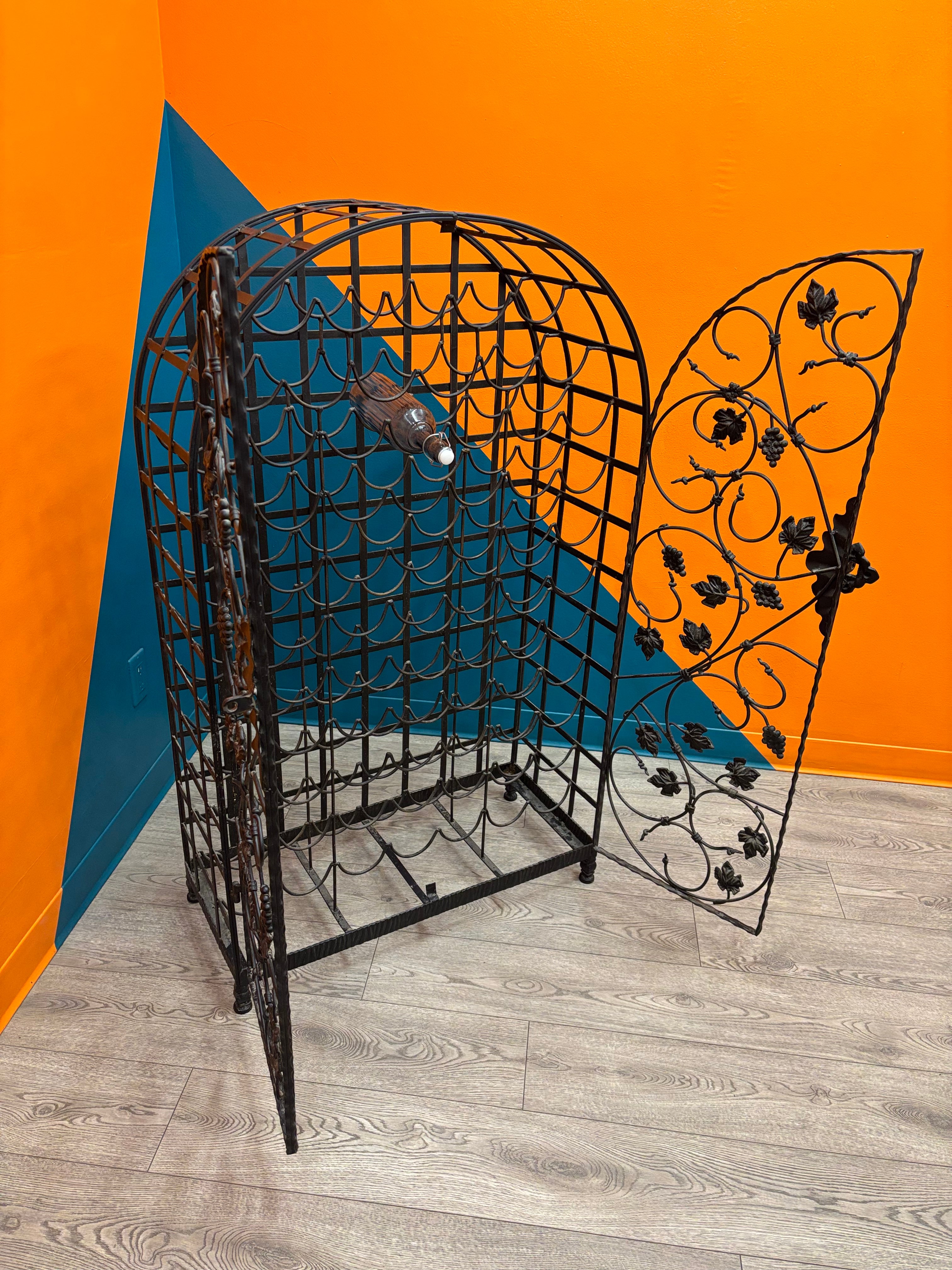 Wrought Iron Wine Rack