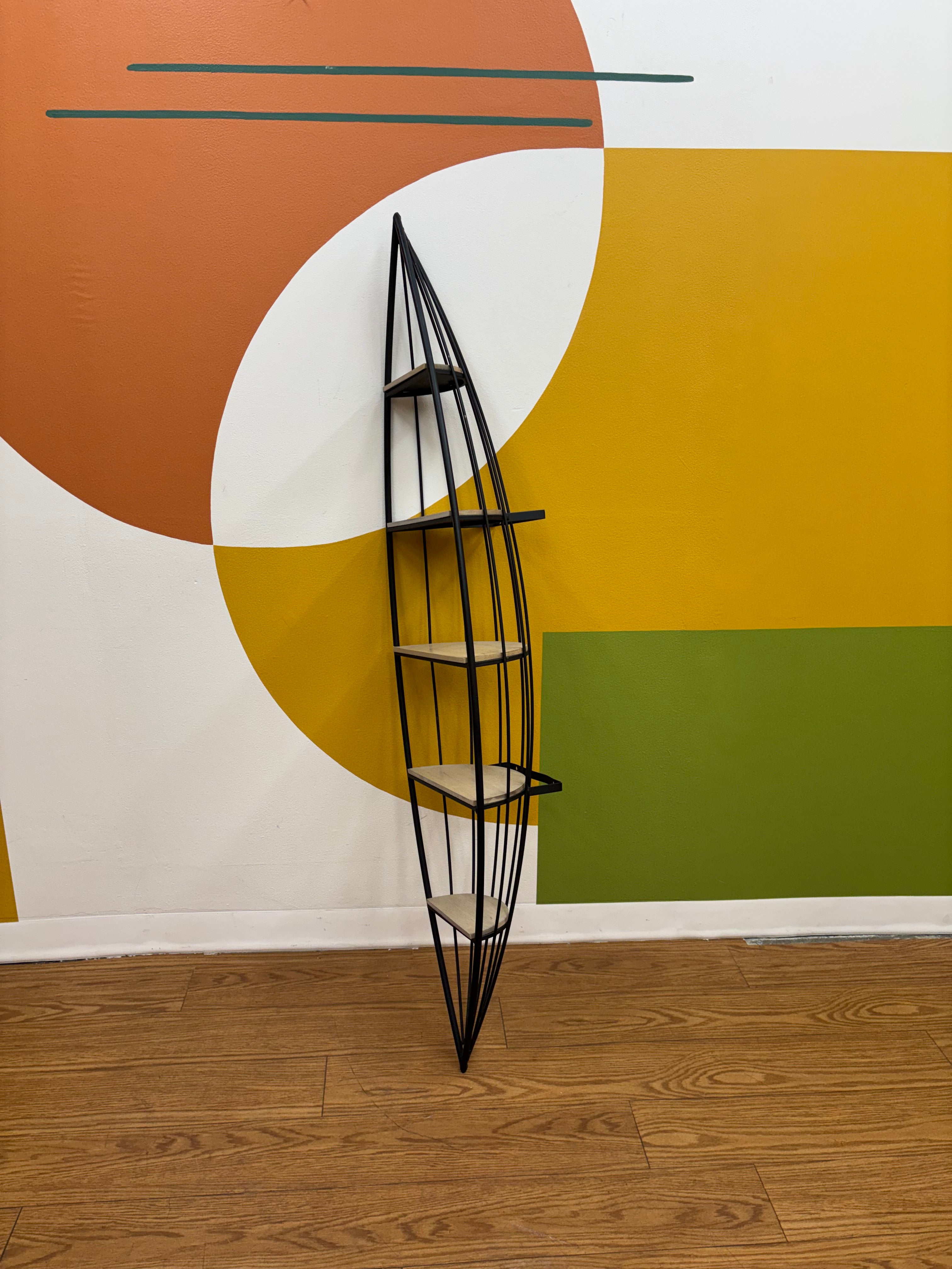 Rowboat Shaped Wall Shelf