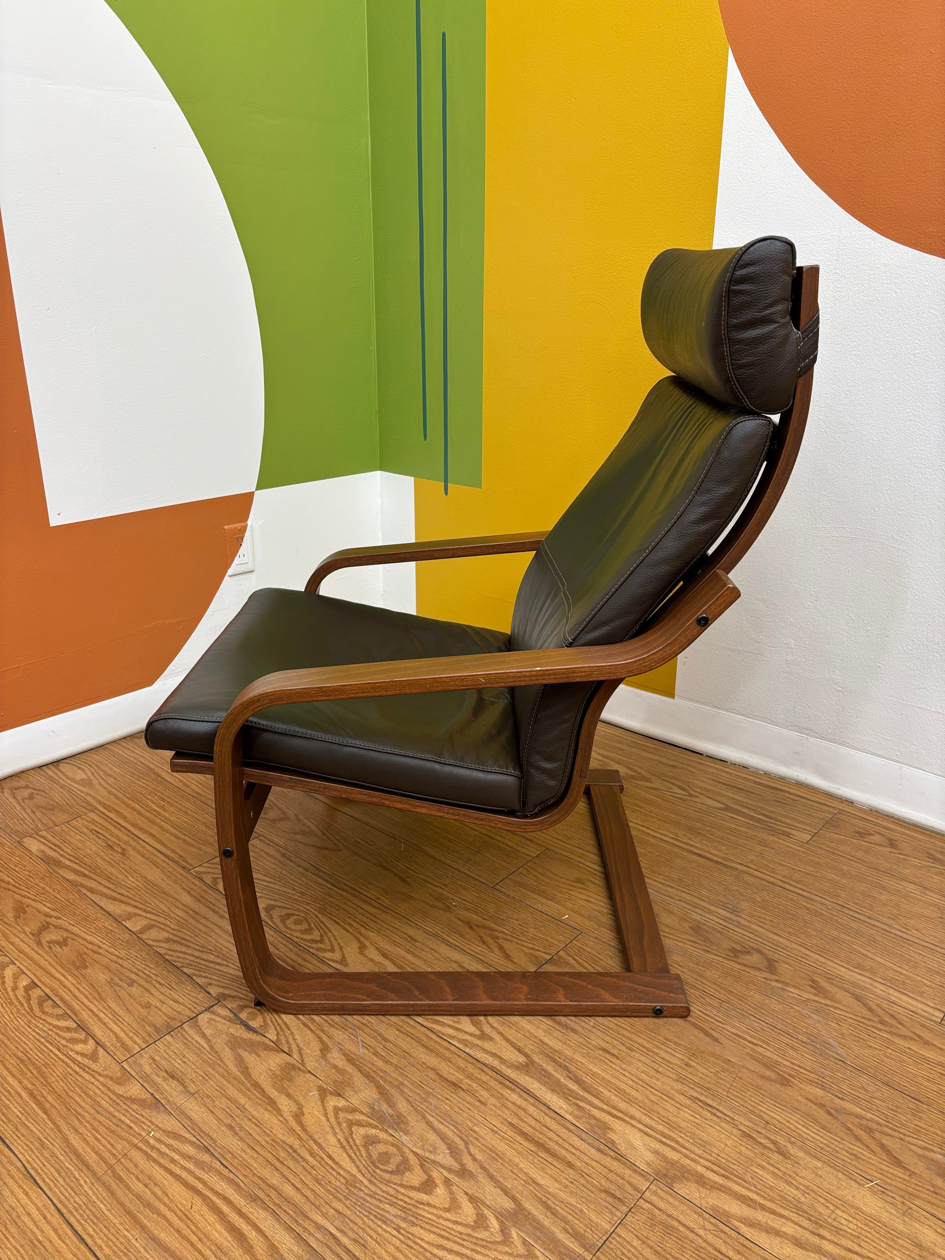 IKEA POANG Leather Chair