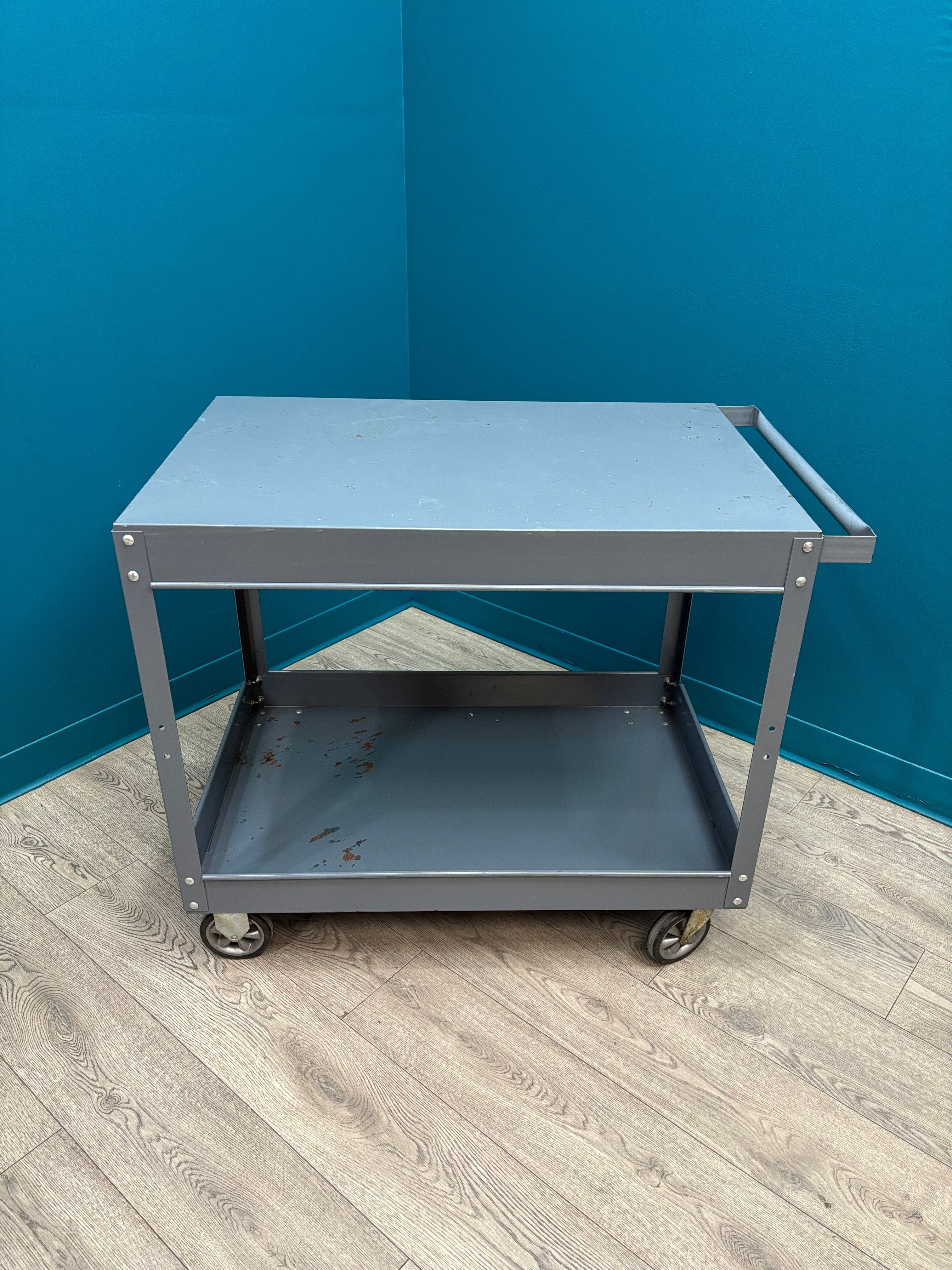 Large Metal Rolling Cart