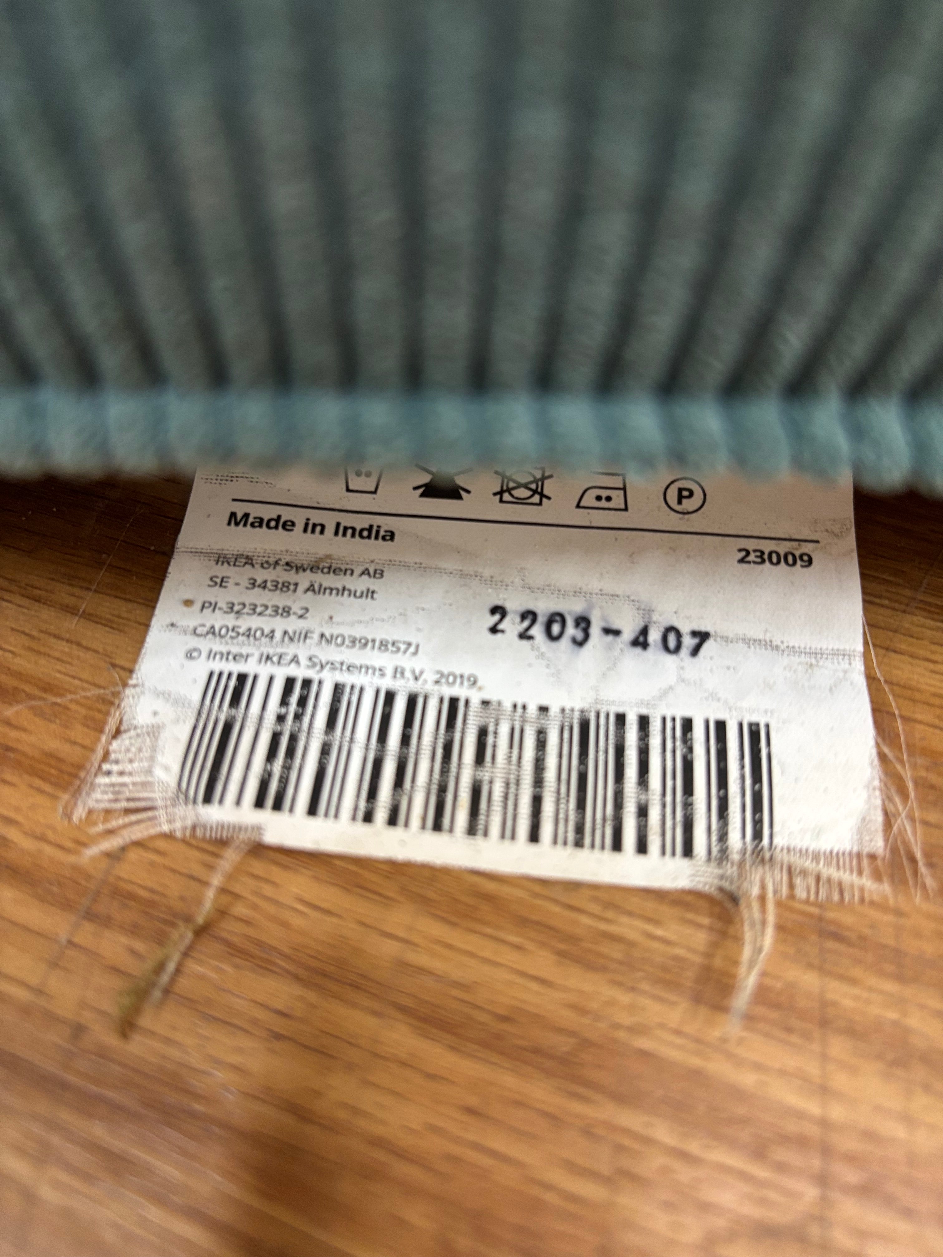 Turquoise Fabric Chaise
