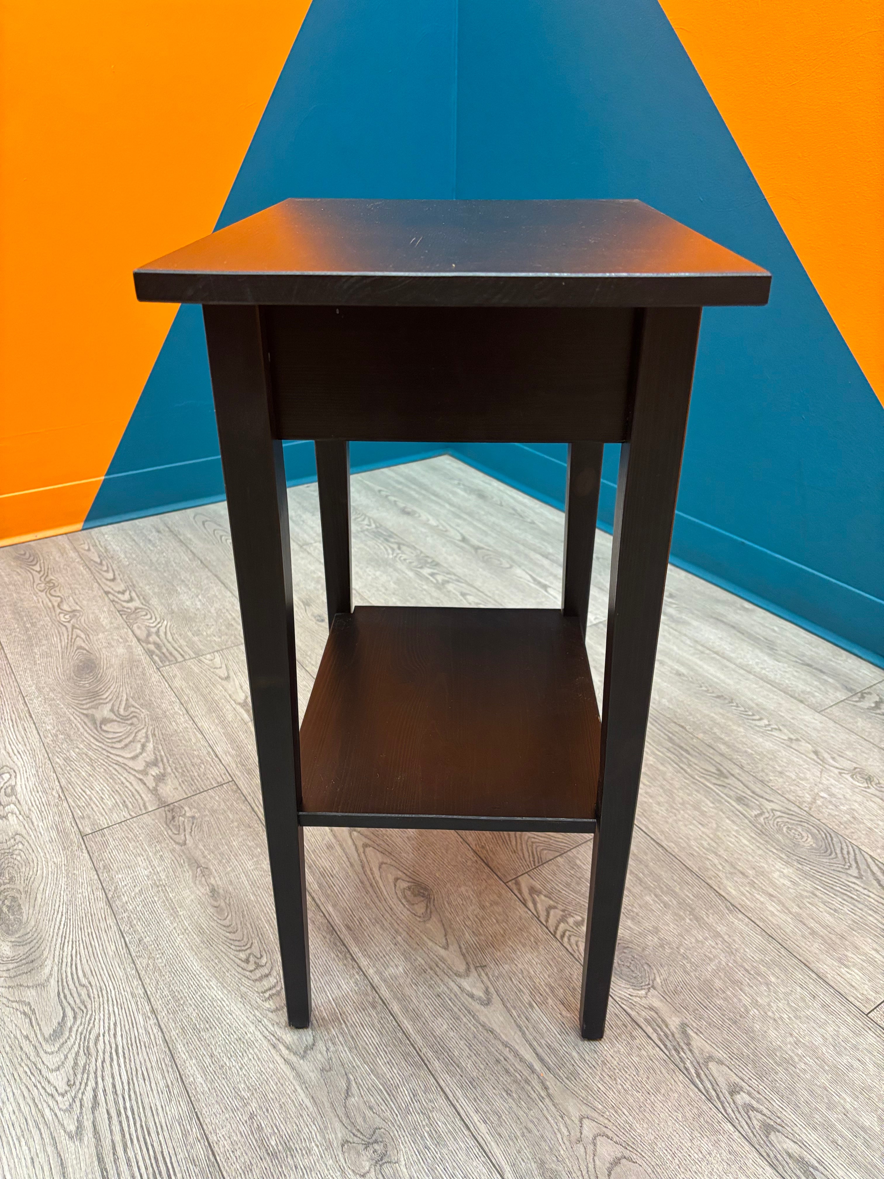 Square Black Side Table