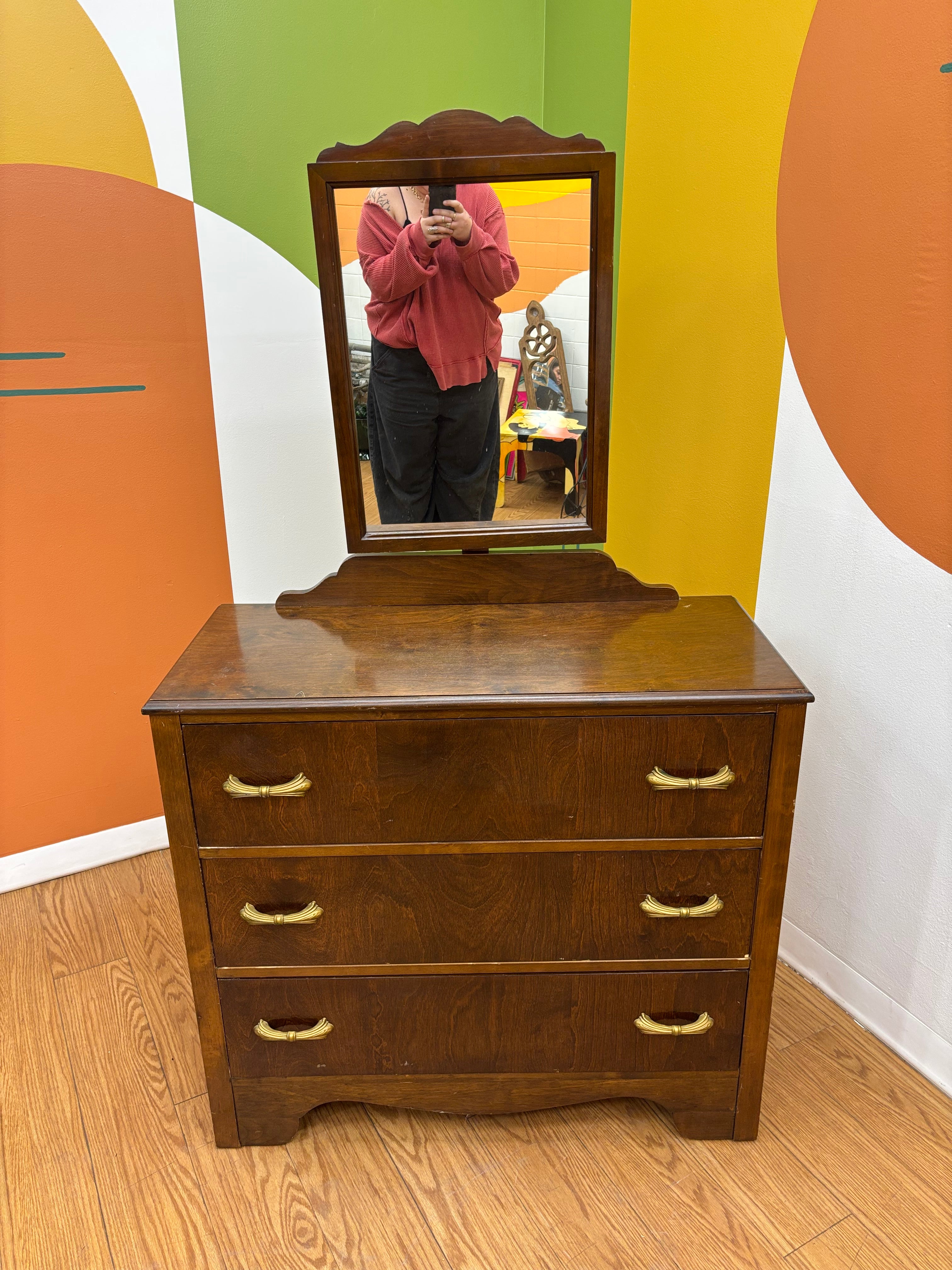 Wood Dresser Vanity