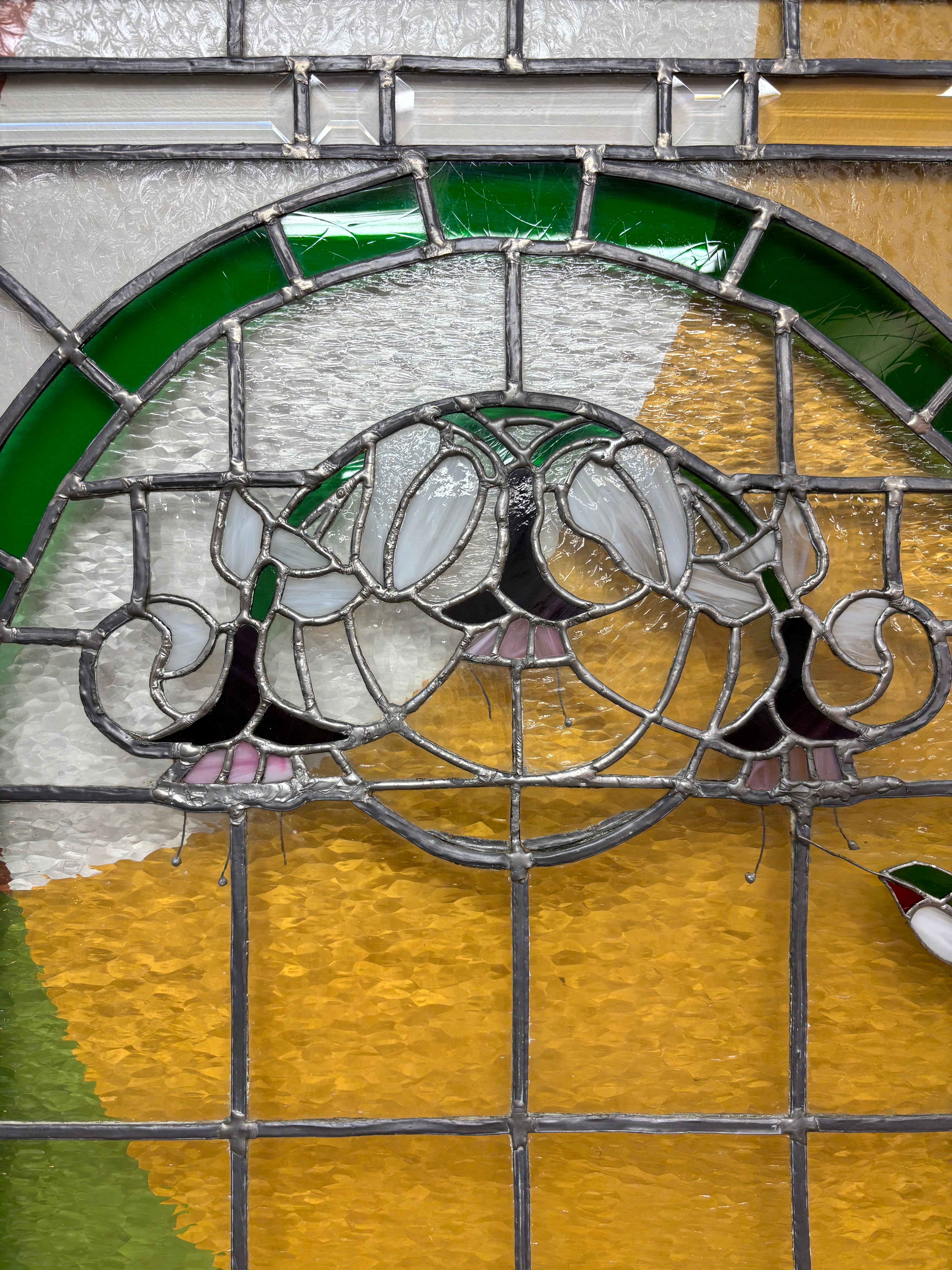 Large Stained Glass Window Panel