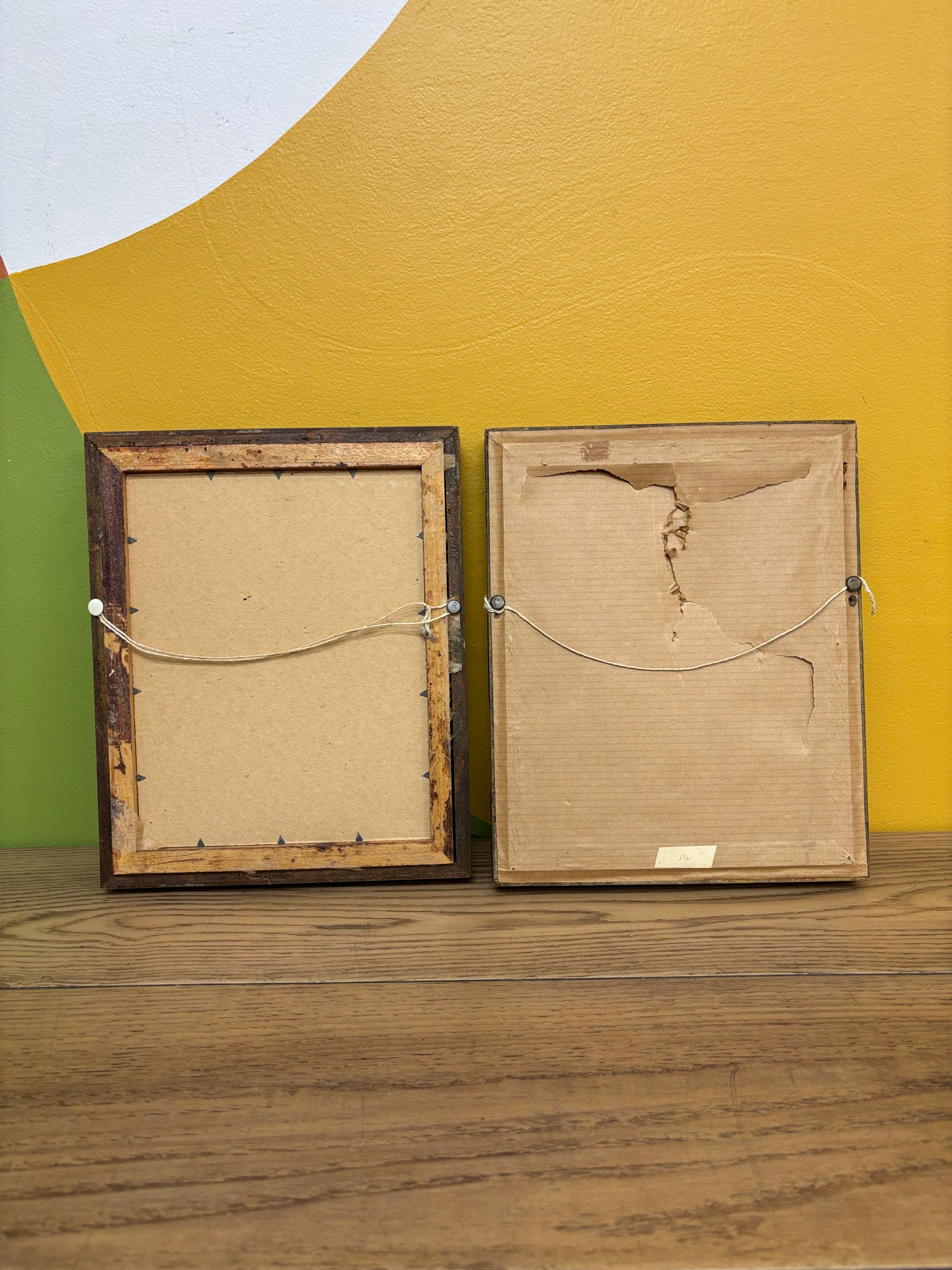 Charlotte & Peter Gold Framed Portraits