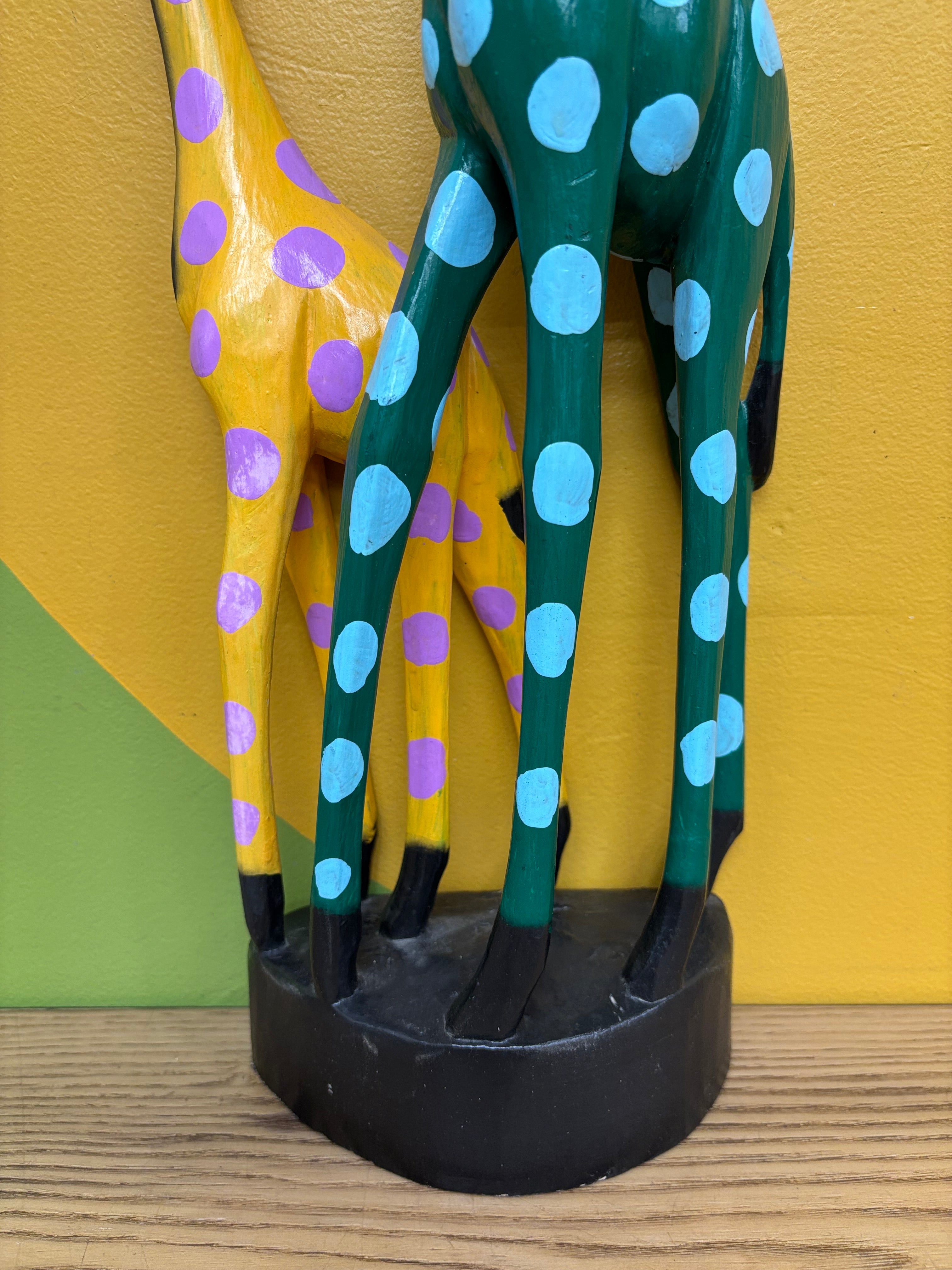 Polka Dot Giraffe Statue