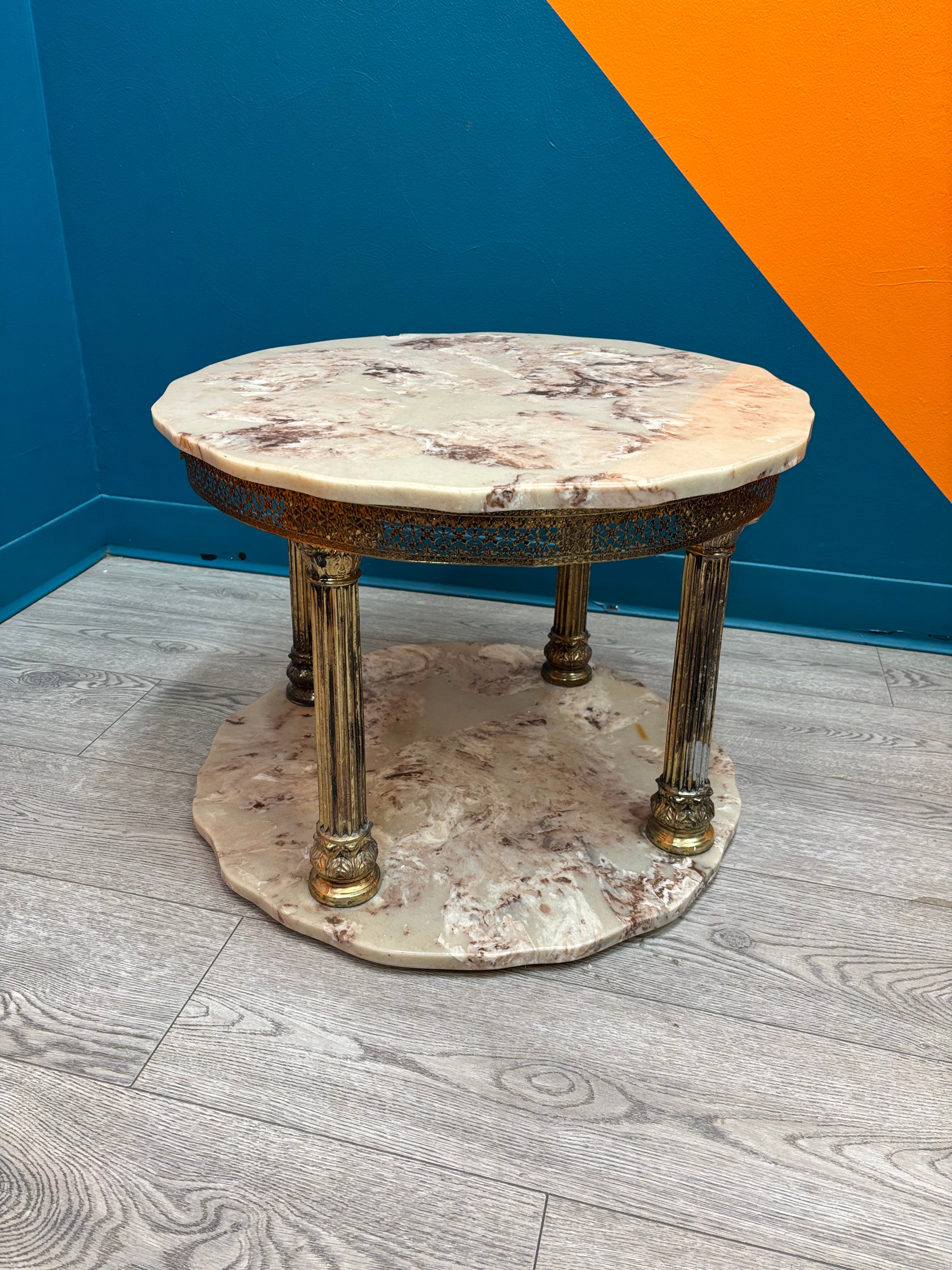Round Marble Side Table