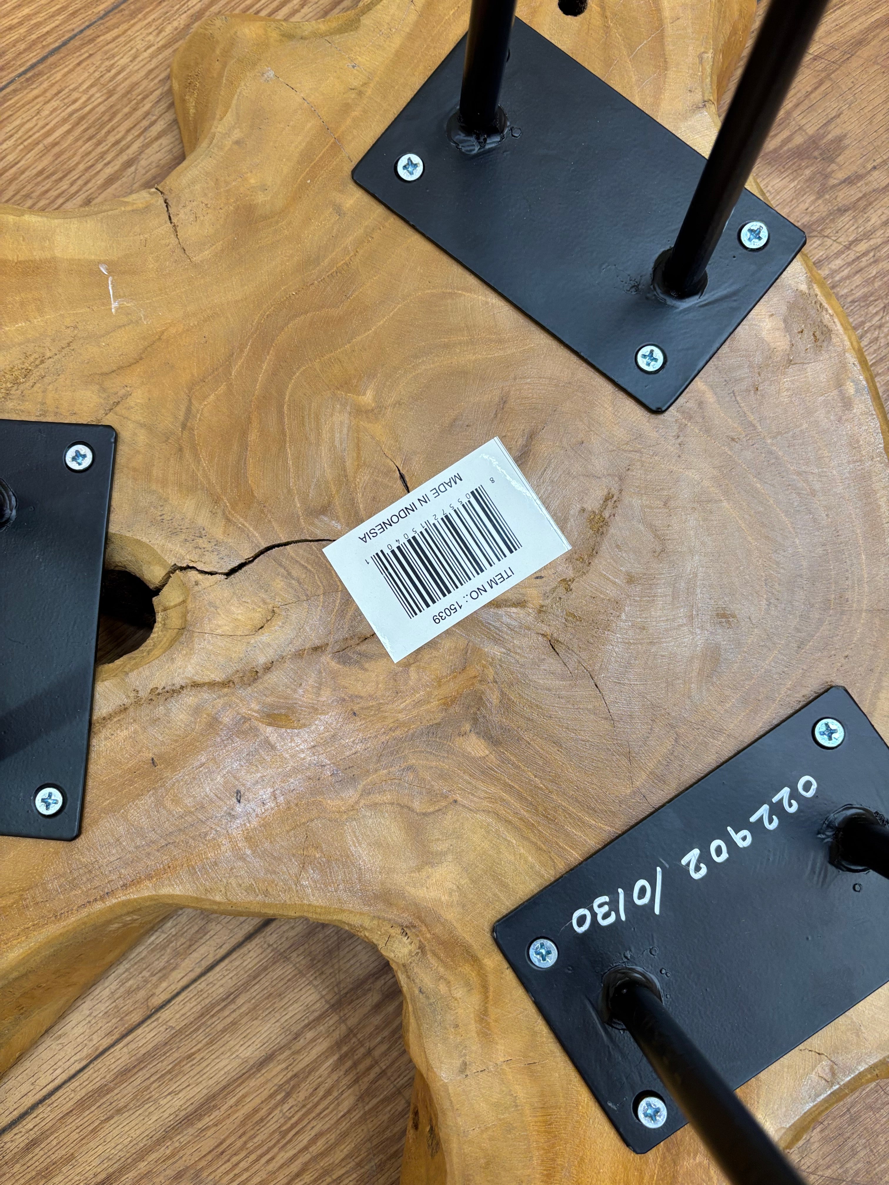 Live Edge Wood Side Table