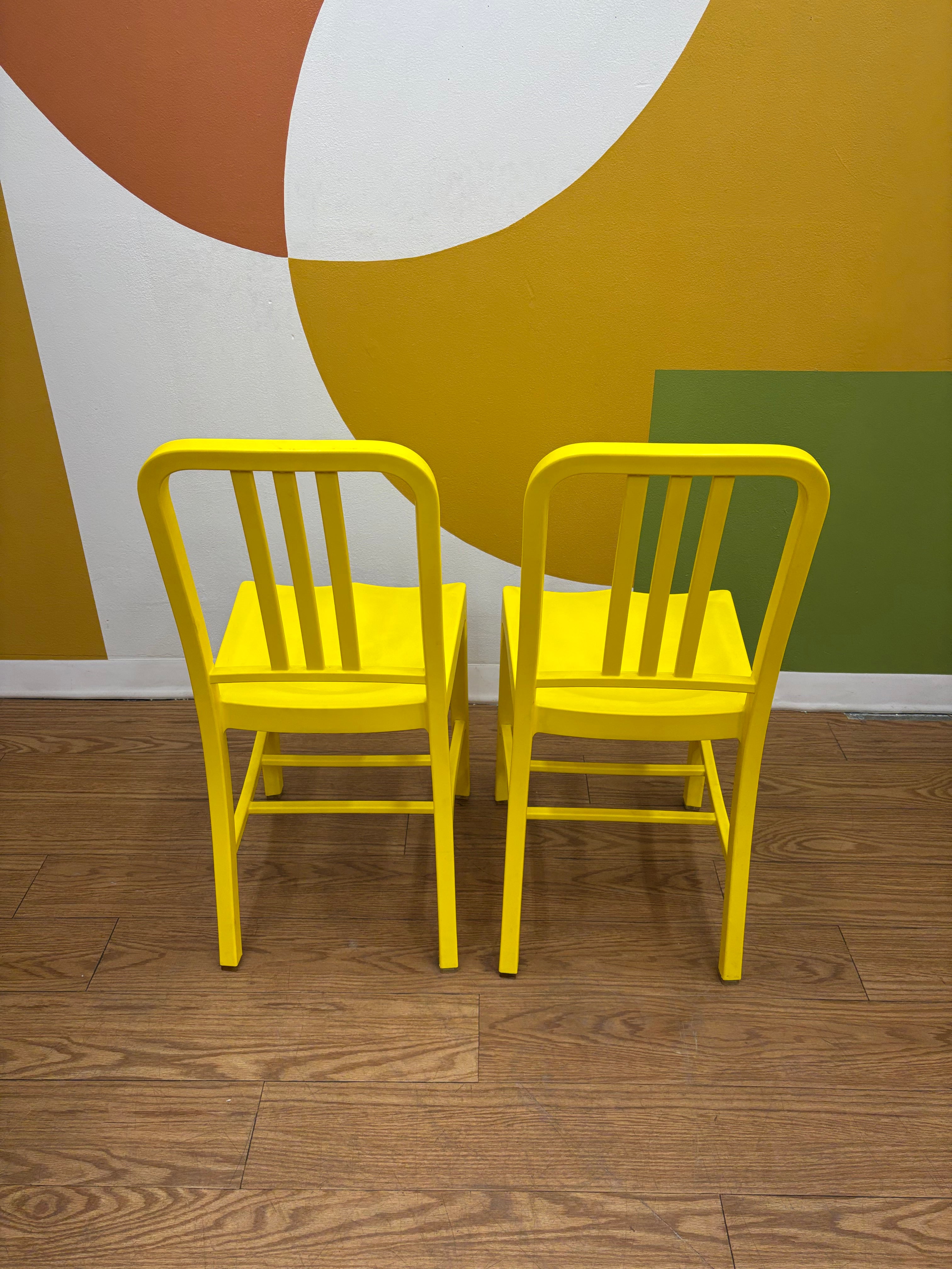 (2) Yellow Chairs