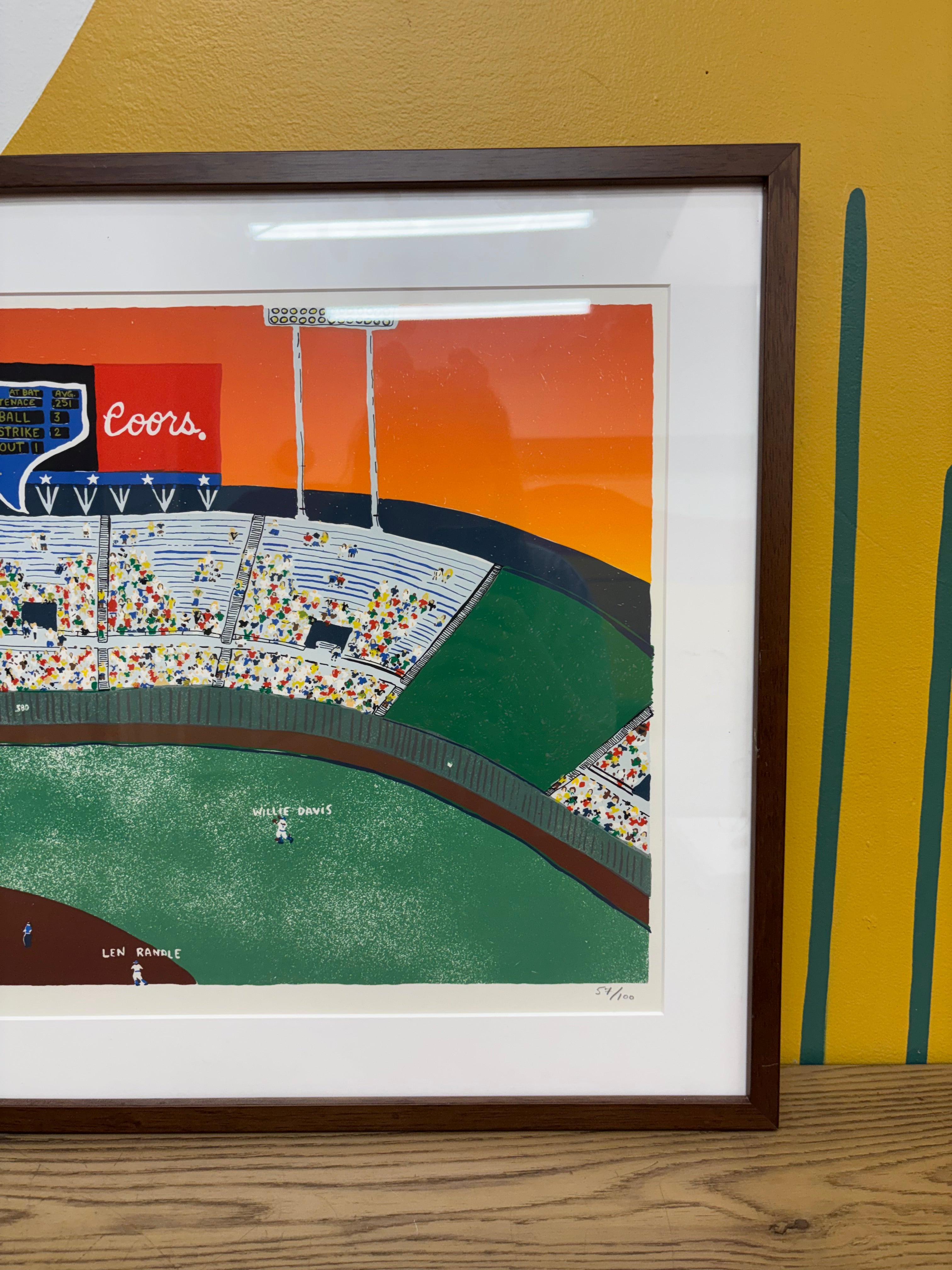 Old Arlington Stadium Print by Will Johnson