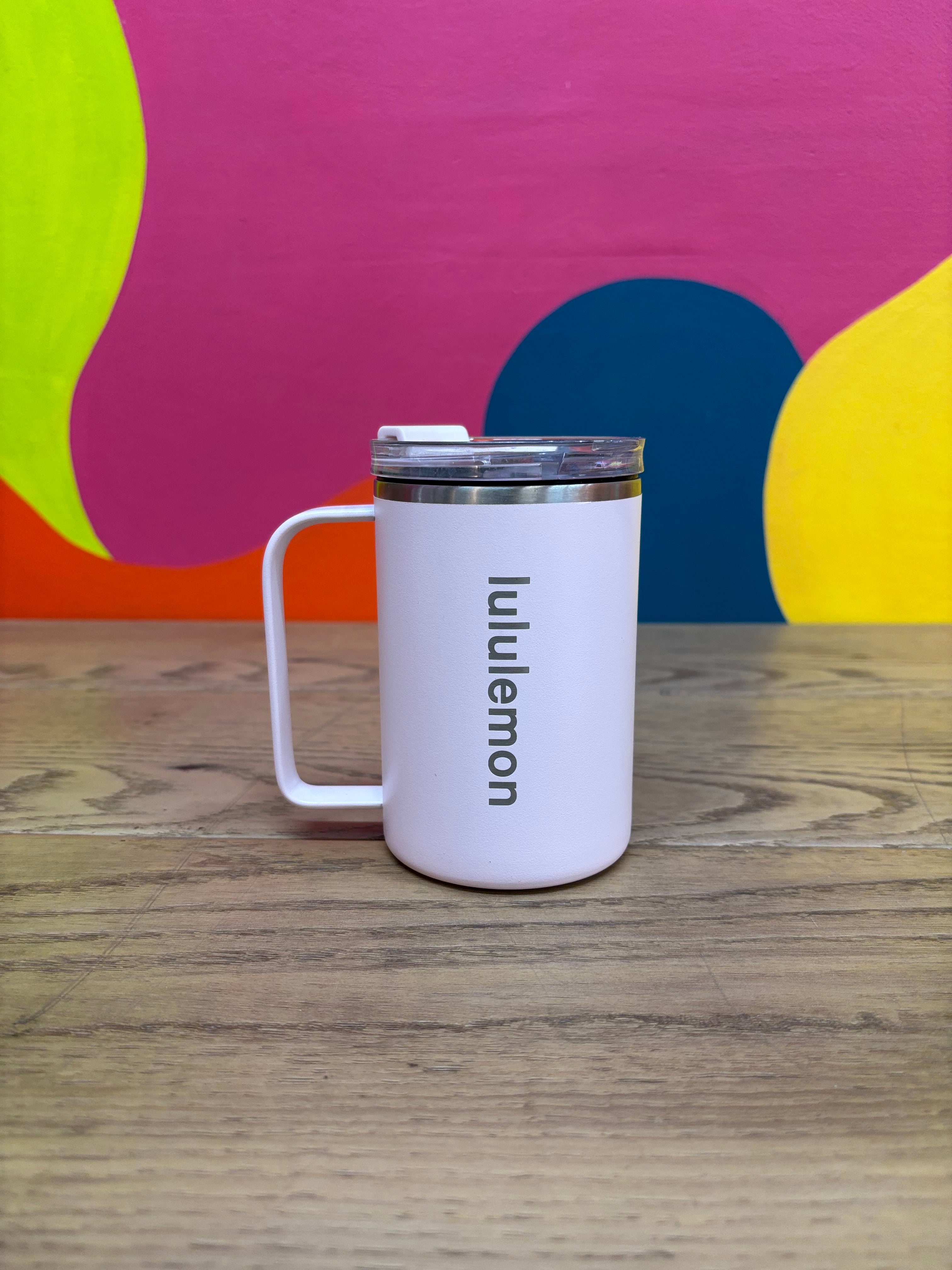 Pink Lululemon Insulated Mug (12oz)