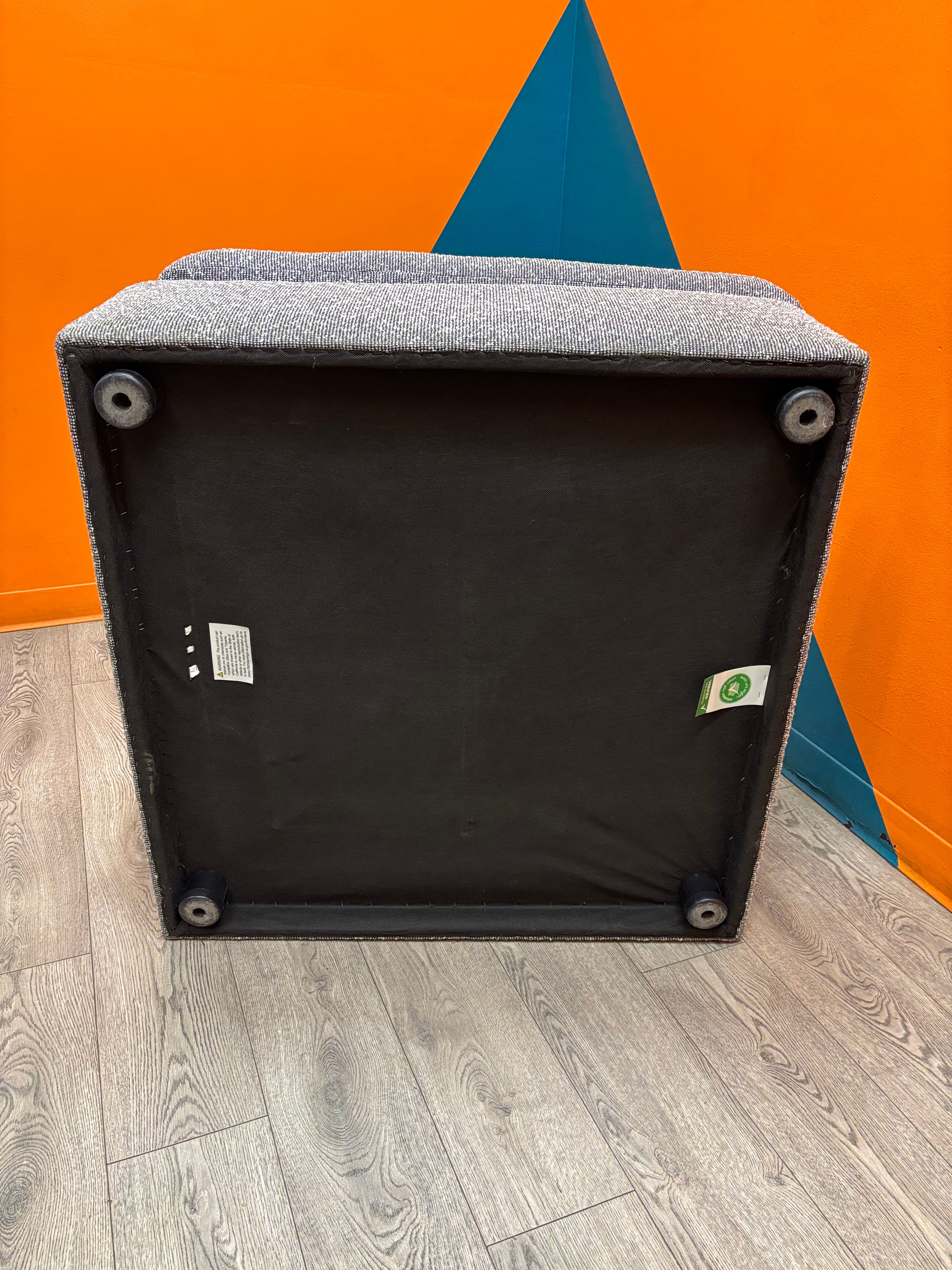 Large Fabric Ottoman