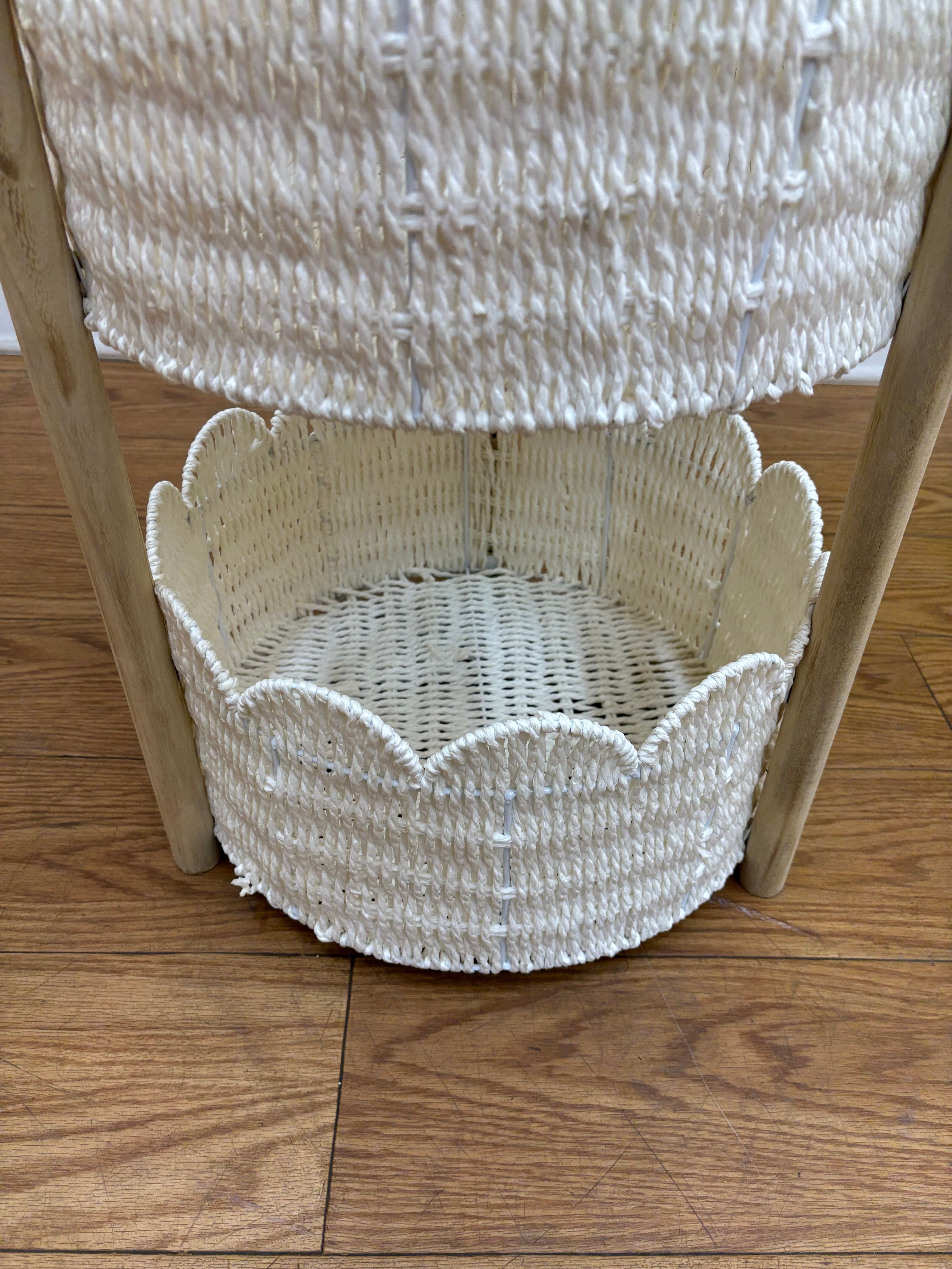 3 Tier Wicker Storage Tower