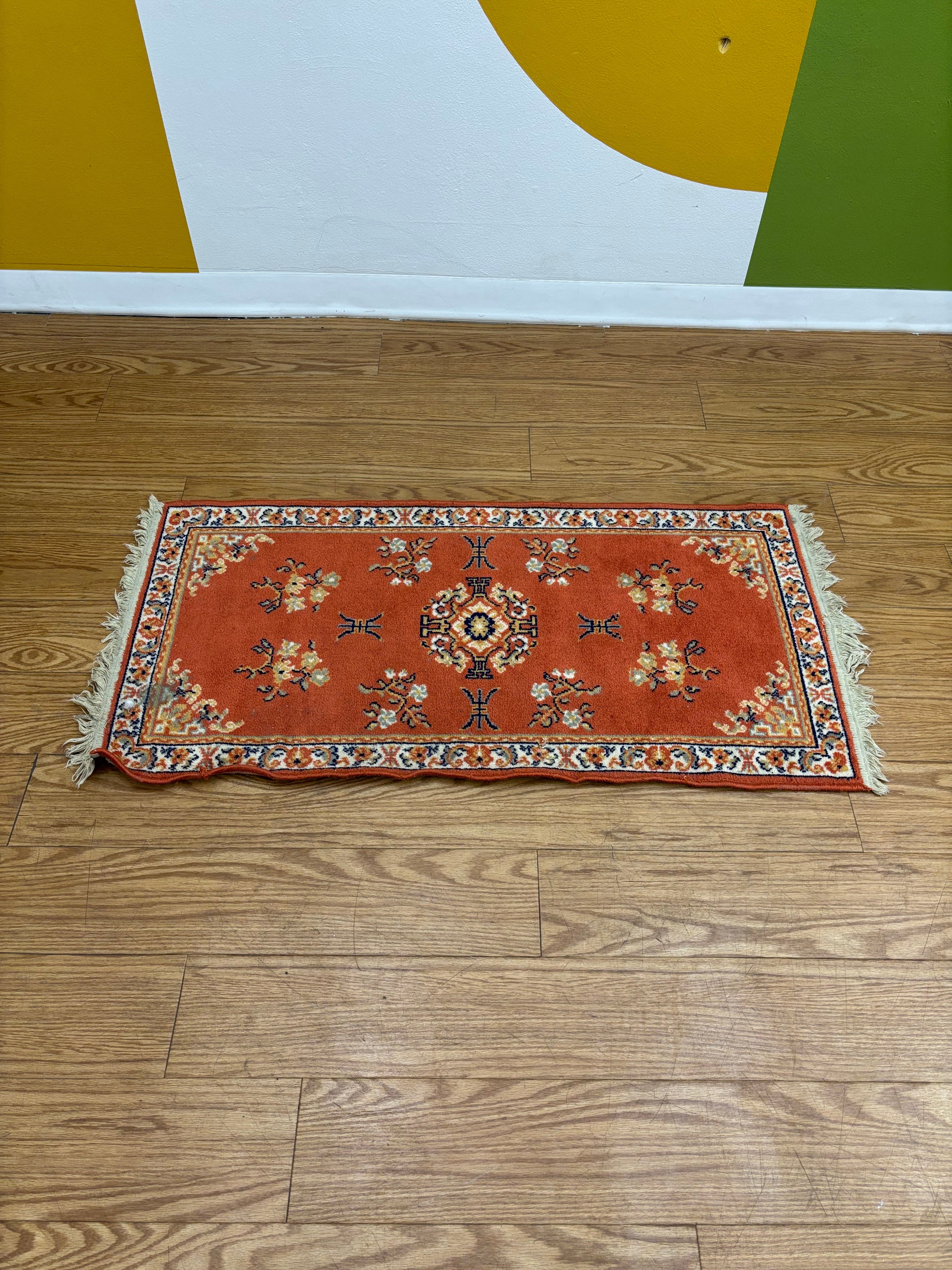 Small Orange Rug