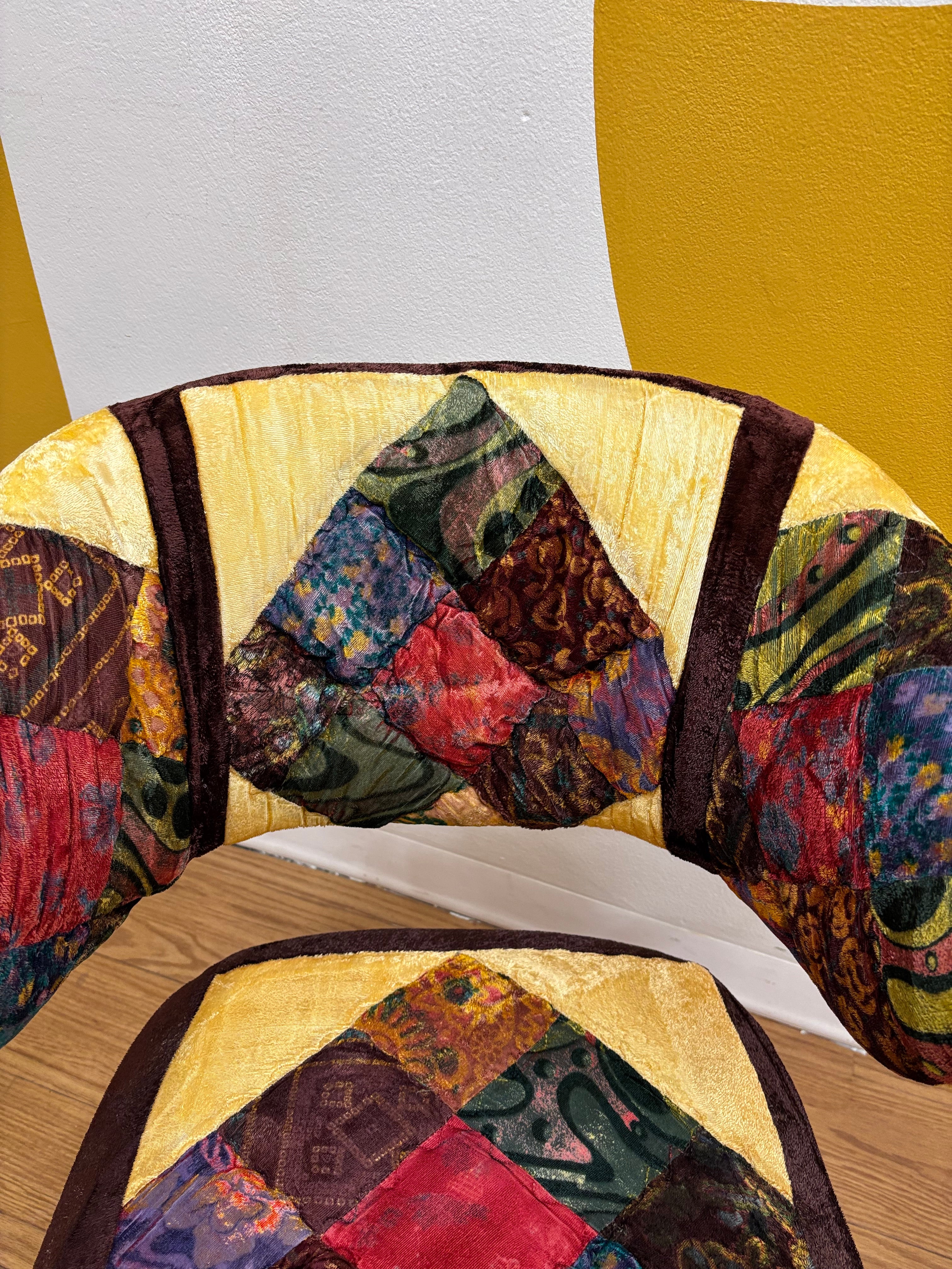 Chrome Patchwork Chair
