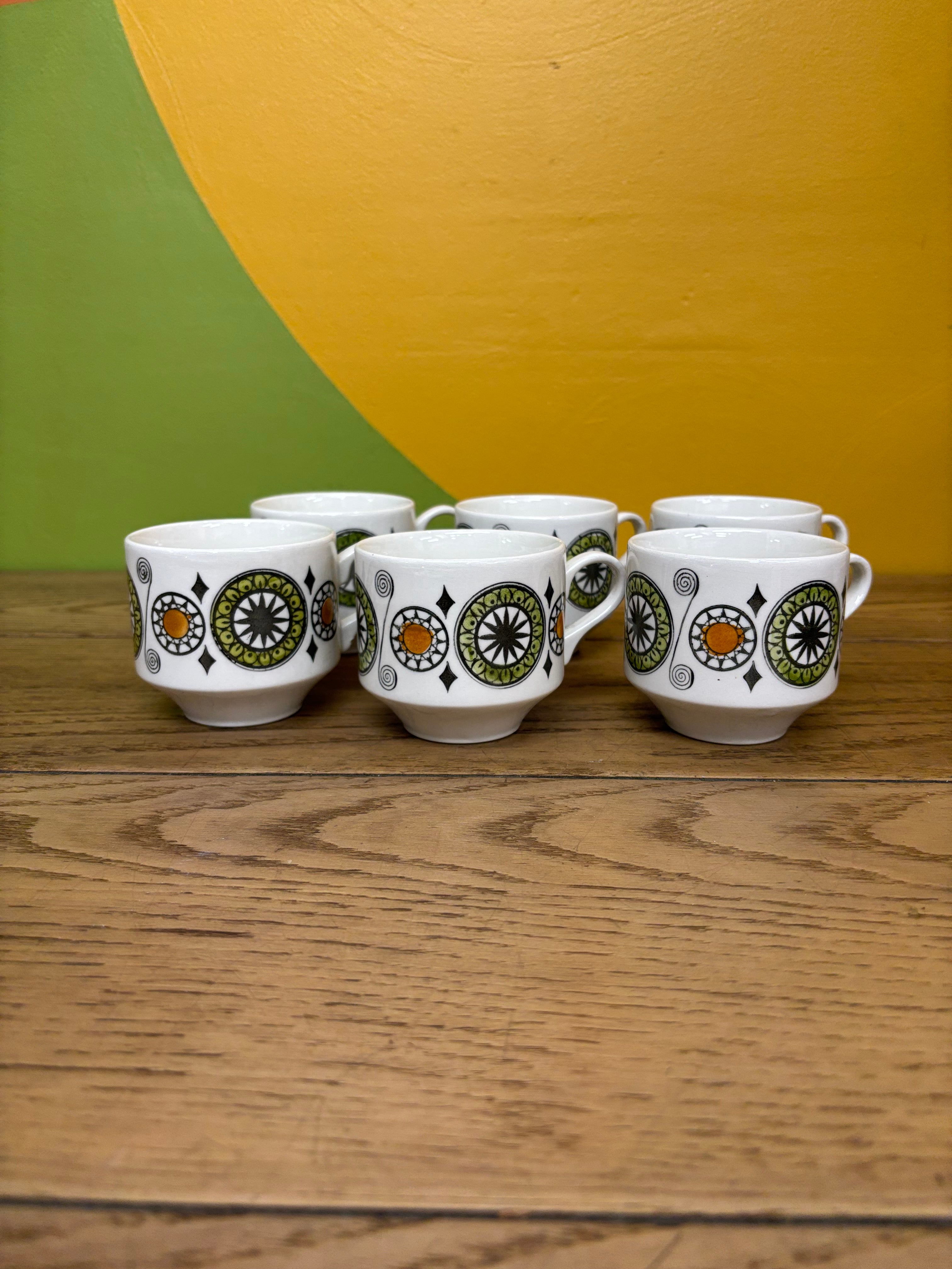 Kathie Winkle Renaissance Mugs - Set of 6