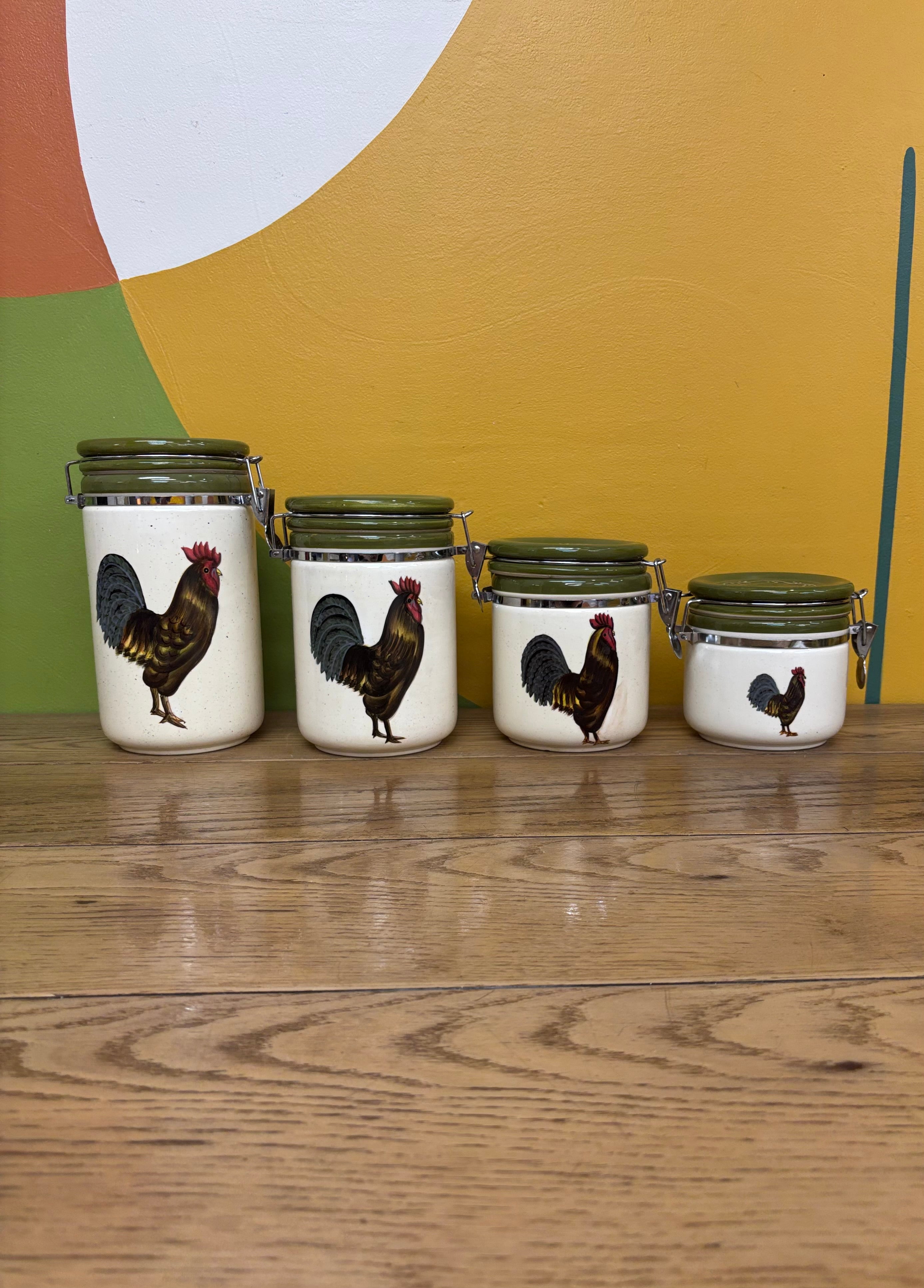 Rooster Canister Set